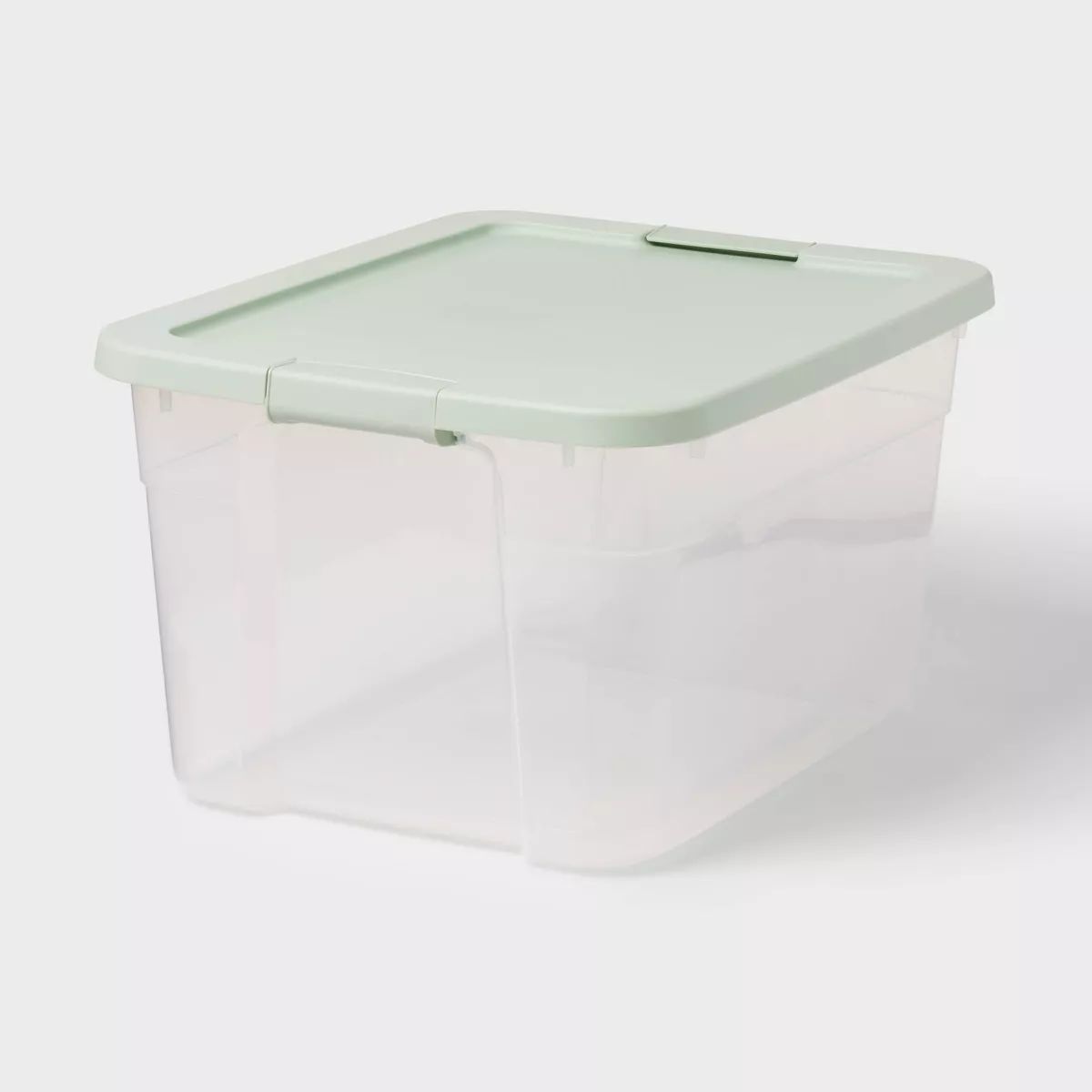 66qt Clear Latching Storage Box Light Green - Brightroom™ | Target