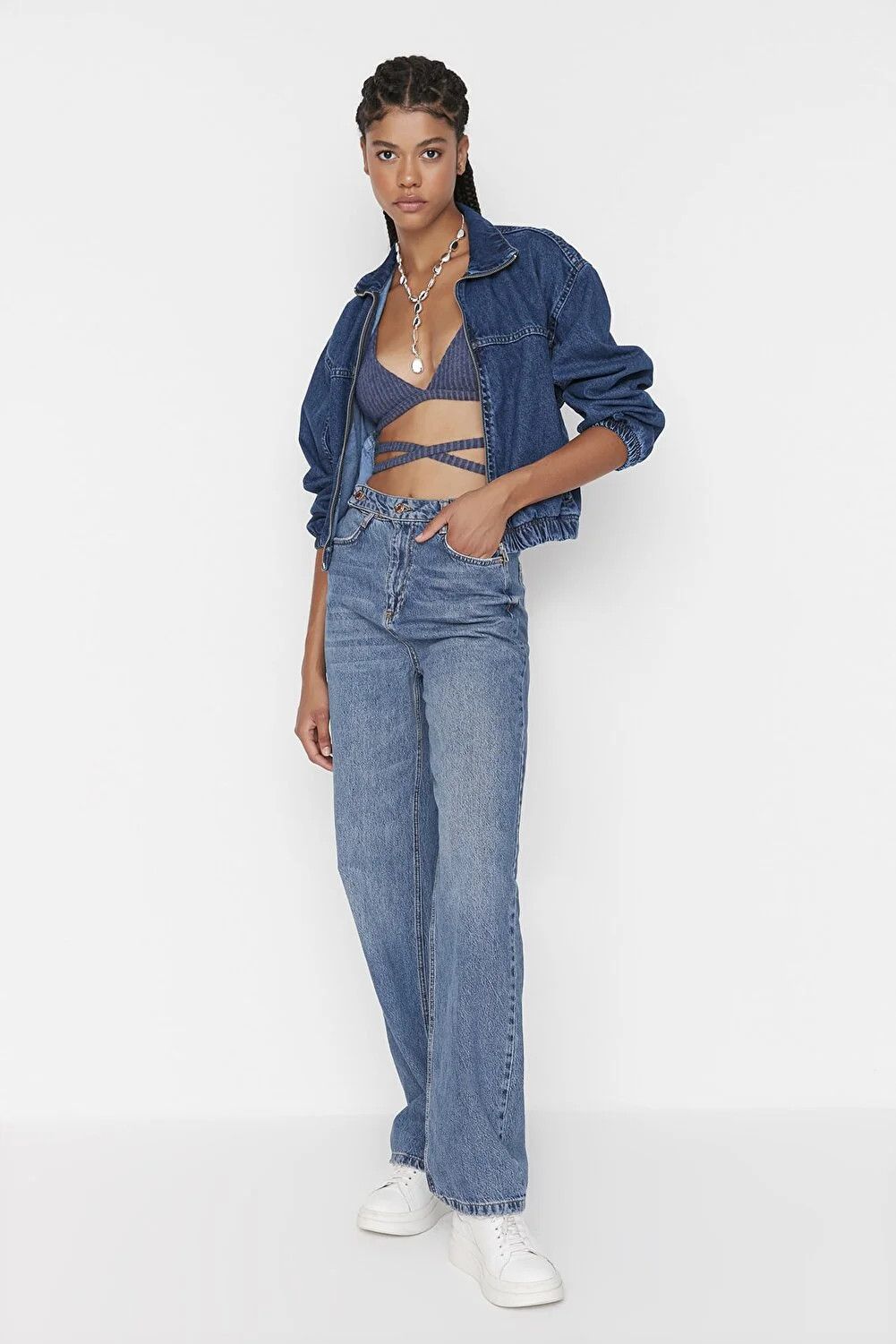 Trendyol Collection Jeans - Blau - Wide Leg | Trendyol DE