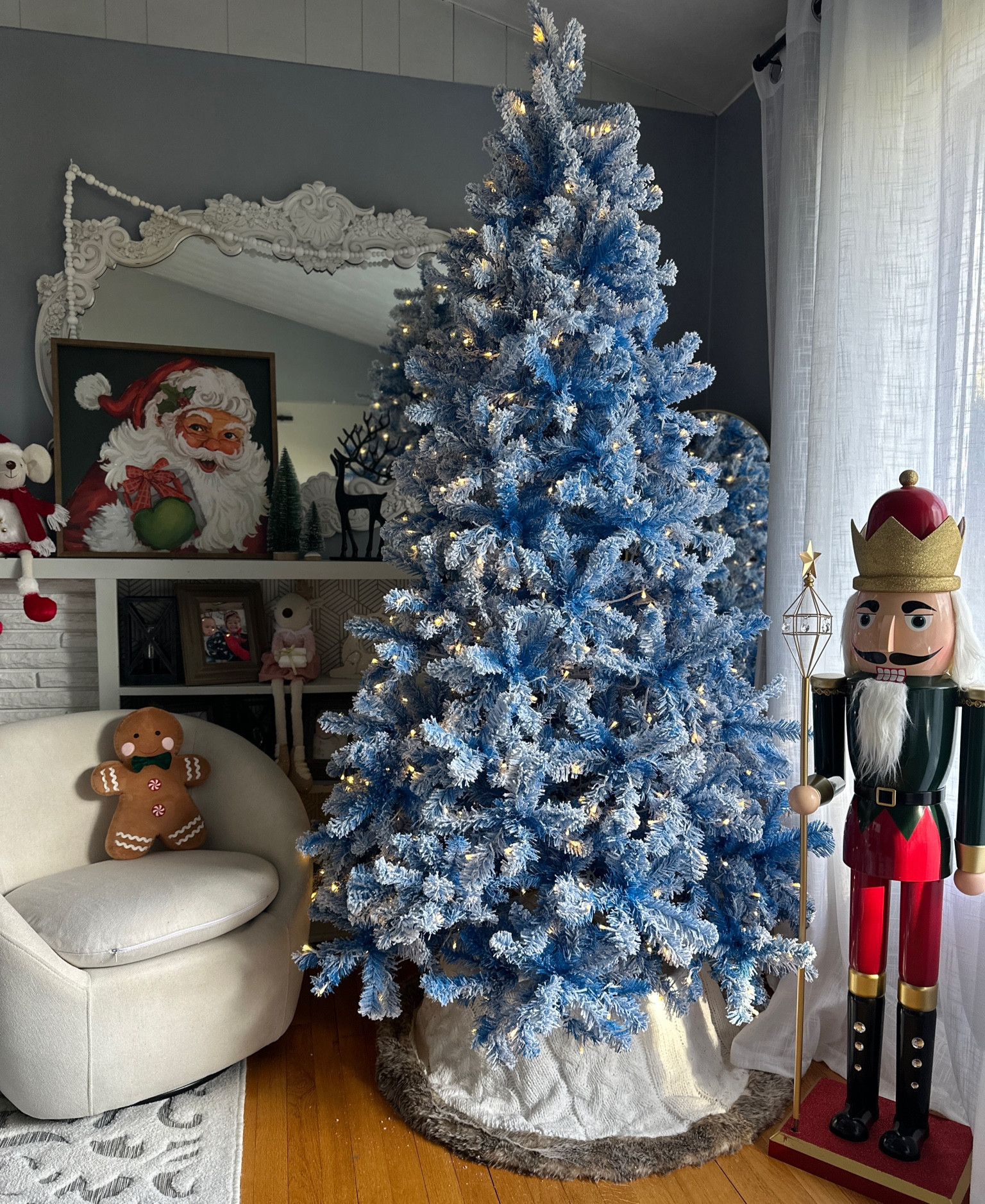 Blue Christmas tree that doesn’t need decoration 🤣🤣

#LTKSeasonal #LTKCyberWeek #LTKHoliday