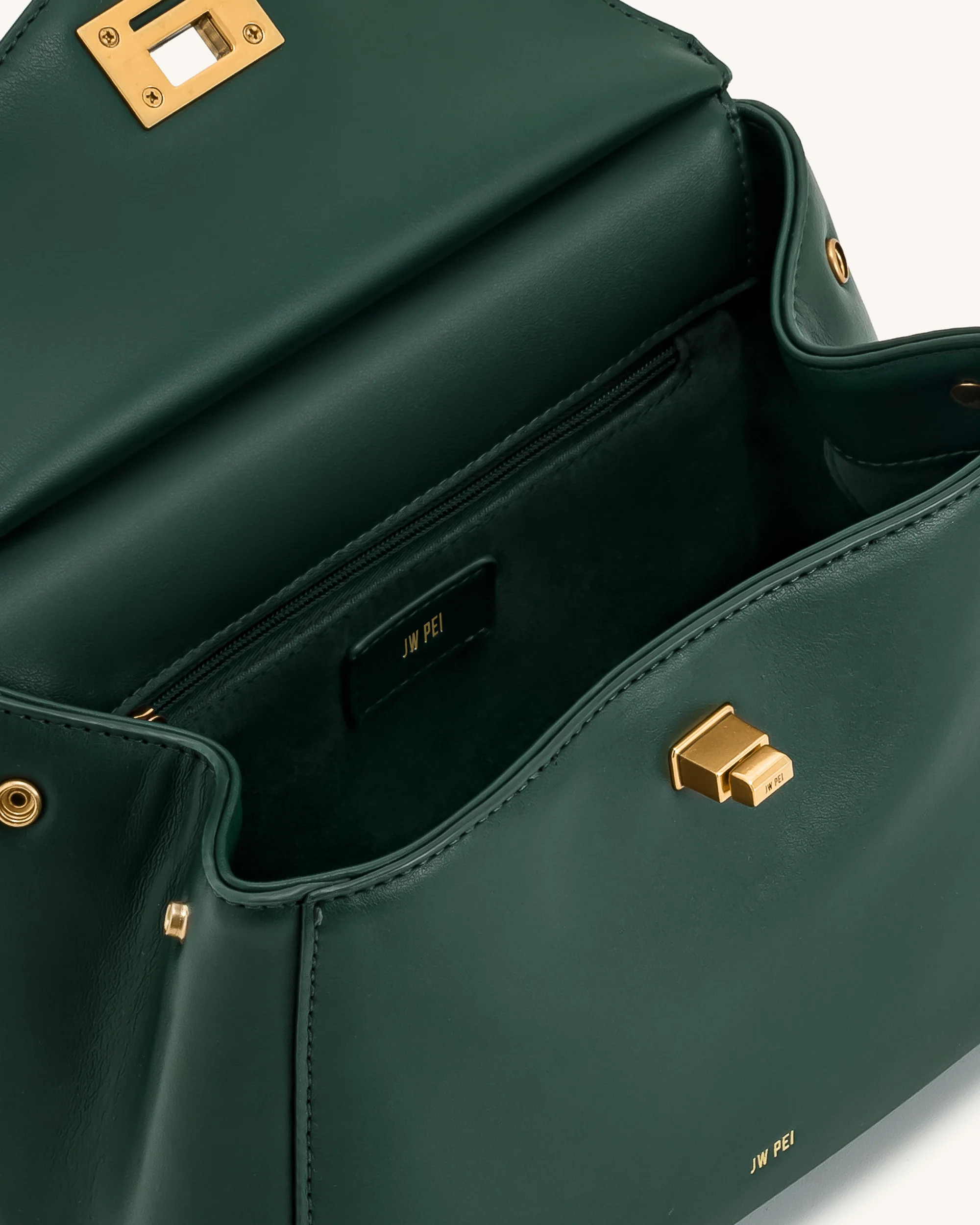 Lucia Classic Top Handbag - Dark Green | JW PEI US