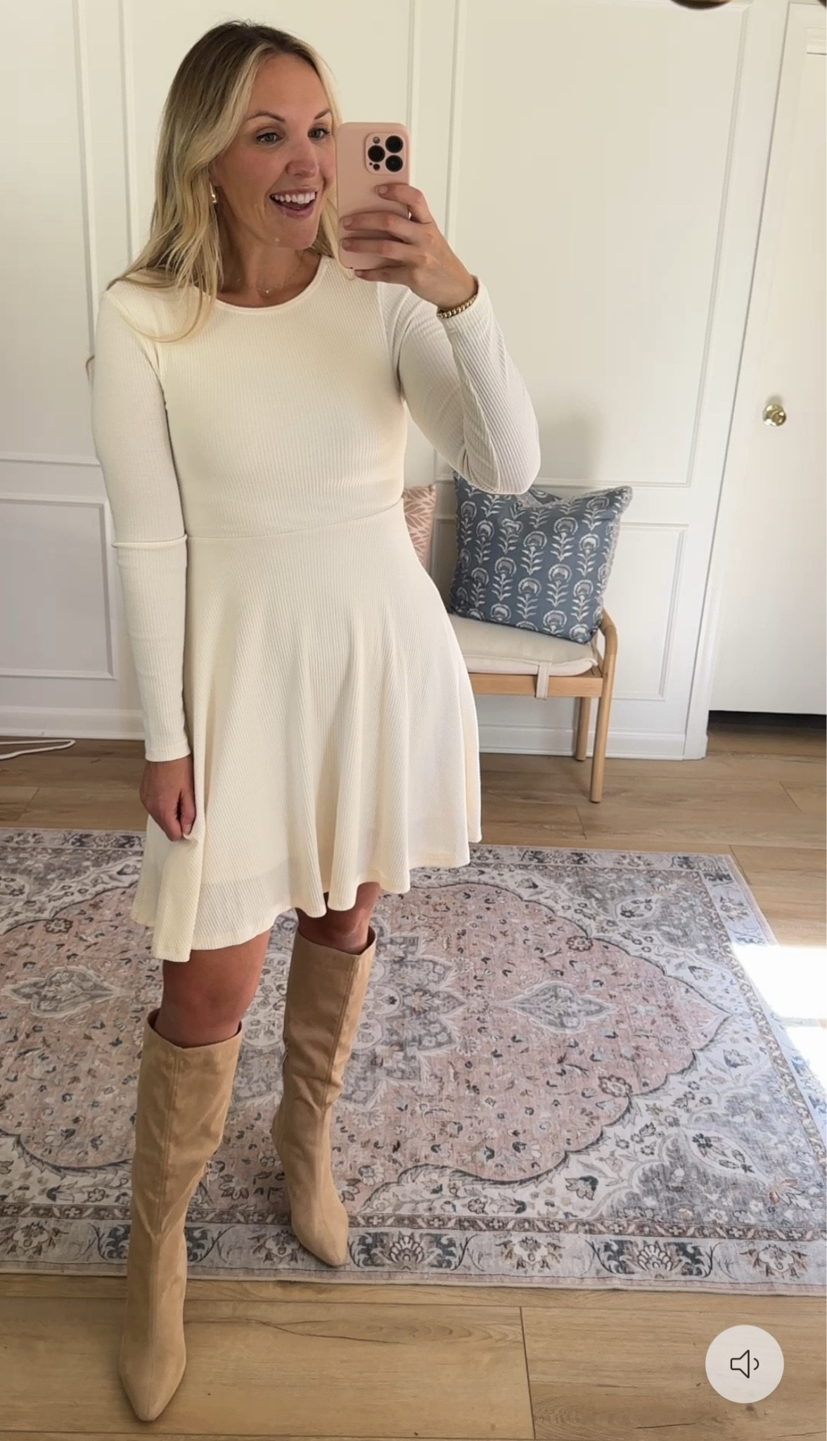 Long sleeve mini dress - family photos outfit - holiday - work wear - I’m wearing a med top

#LTKSeasonal #LTKMidsize #LTKWorkwear