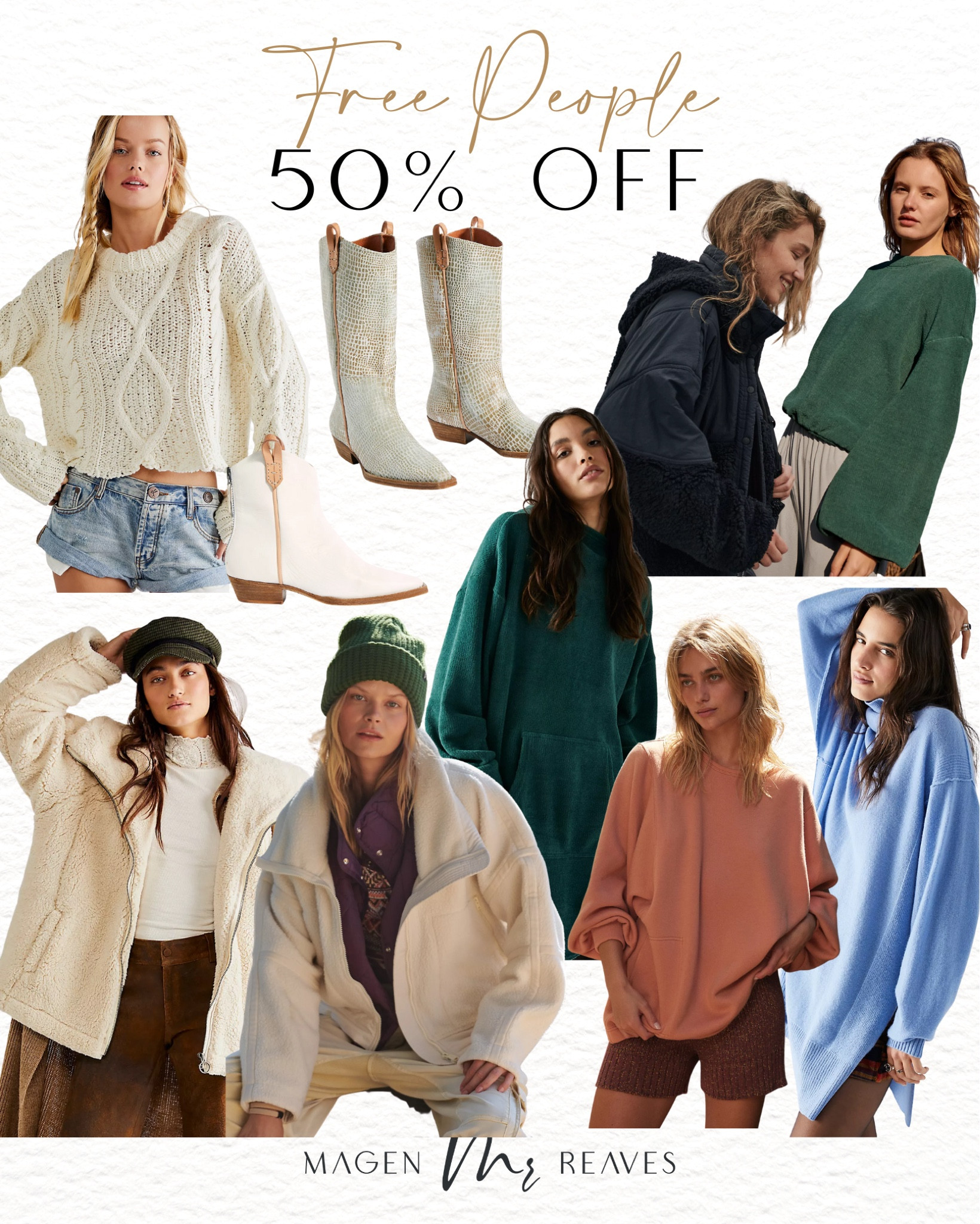 Free people is 50% off select items right now for Black Friday!!

#LTKCyberweek #LTKsalealert #LTKGiftGuide
