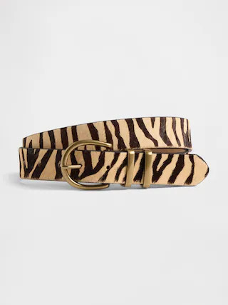 Tiger Print Calf Hair Belt | Gap (US)