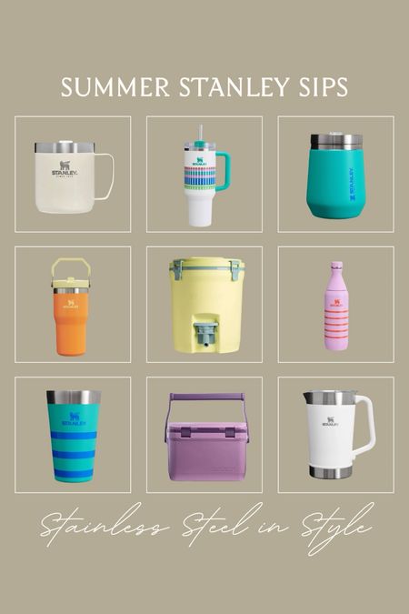 Embrace the adventure with style! 🌟 Dive into a curated mood board featuring the sleek and versatile Stanley coolers and cups 🍹🧊, a collection designed to elevate your outdoor gatherings 🏕️ and everyday moments ☀️. Discover the perfect blend of functionality and aesthetics, brought to you by Target. 

#LTKSeasonal #LTKfitness #LTKGiftGuide