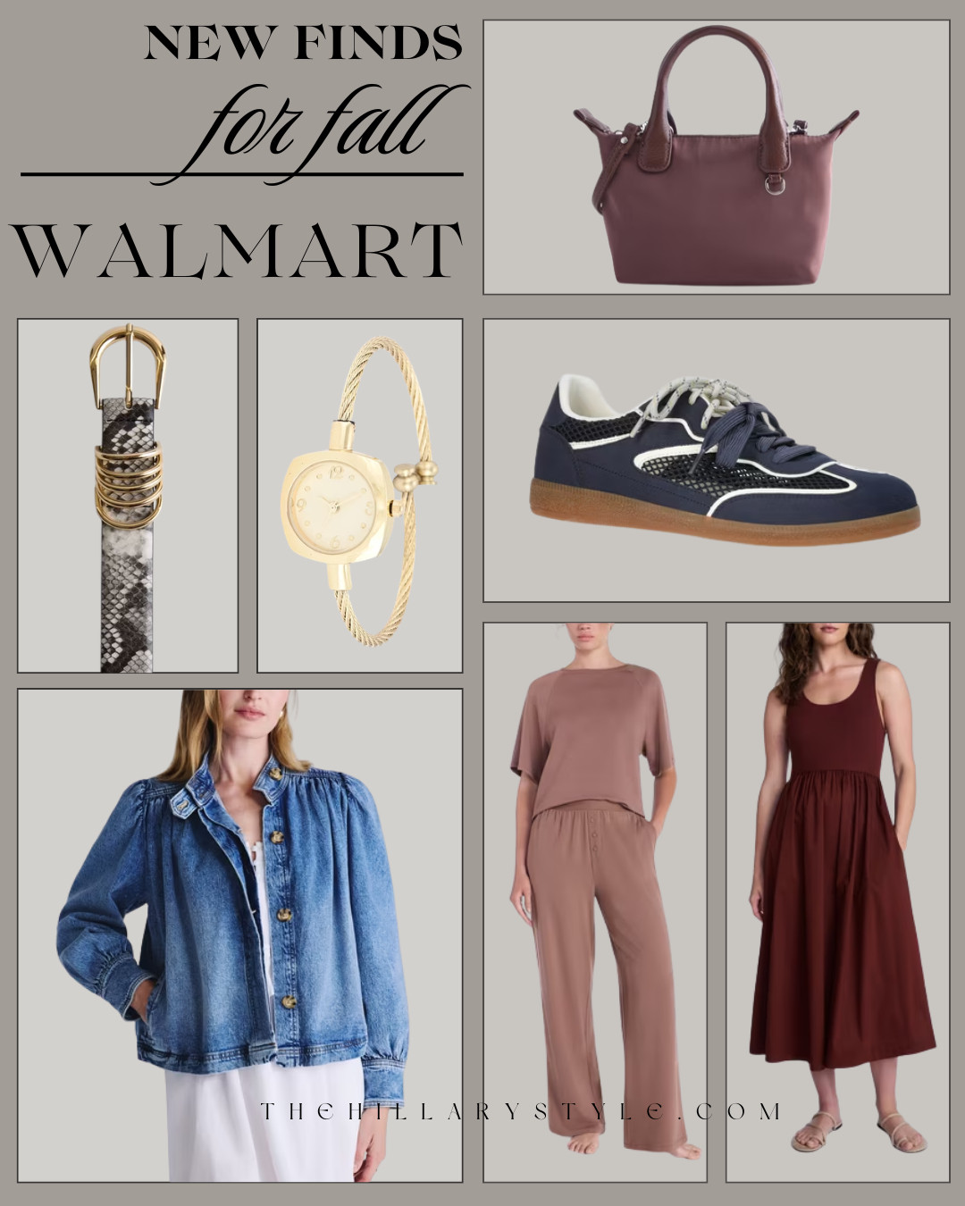 Walmart New Fall Fashion Finds You'll Want Before They Sell Out

Walmart's newest fall fashion arrivals are packed with elevated, expensive-looking style for less. From rich burgundy handbags and trending retro sneakers to polished denim jackets, comfy matching sets, everyday dresses, and chic accessories, these affordable finds make building a timeless fall wardrobe easy. Save these Walmart fashion finds for your next shopping trip.

#WalmartFashion #WalmartFinds #FallFashion #FallOutfits #AffordableFashion #CapsuleWardrobe #QuietLuxury #DesignerInspired #BurgundyStyle #RetroSneakers #DenimJacket #EverydayStyle #LTKFashion #LTKFinds #LTKFall #PinterestFashion #StyleInspiration #FashionFinds #BudgetStyle #TheHillaryStyle 

 

#LTKootd #LTKSeasonal #LTKOver40