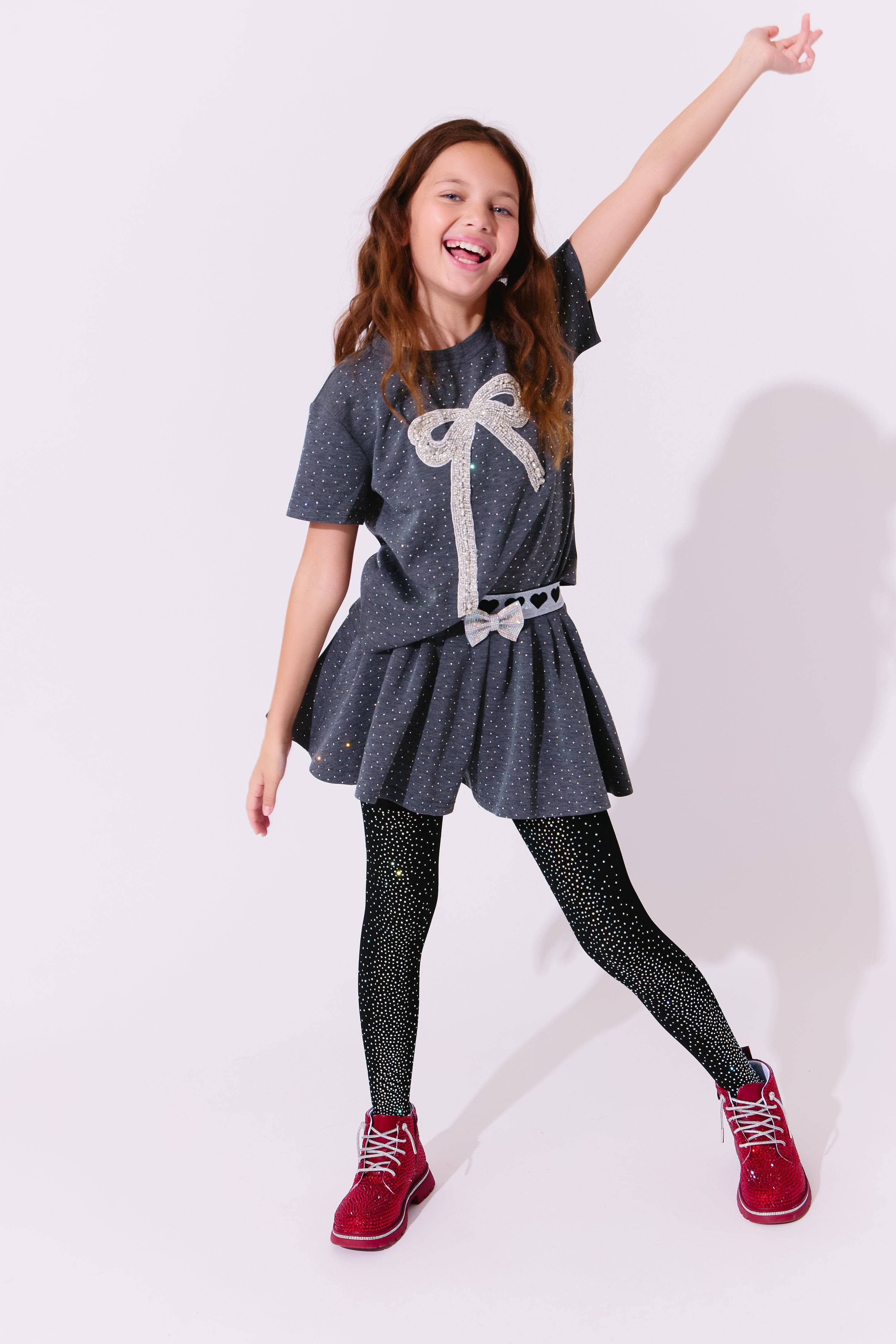 Sparkle Bow Charm Skirt Set 12 | Lola + The Boys