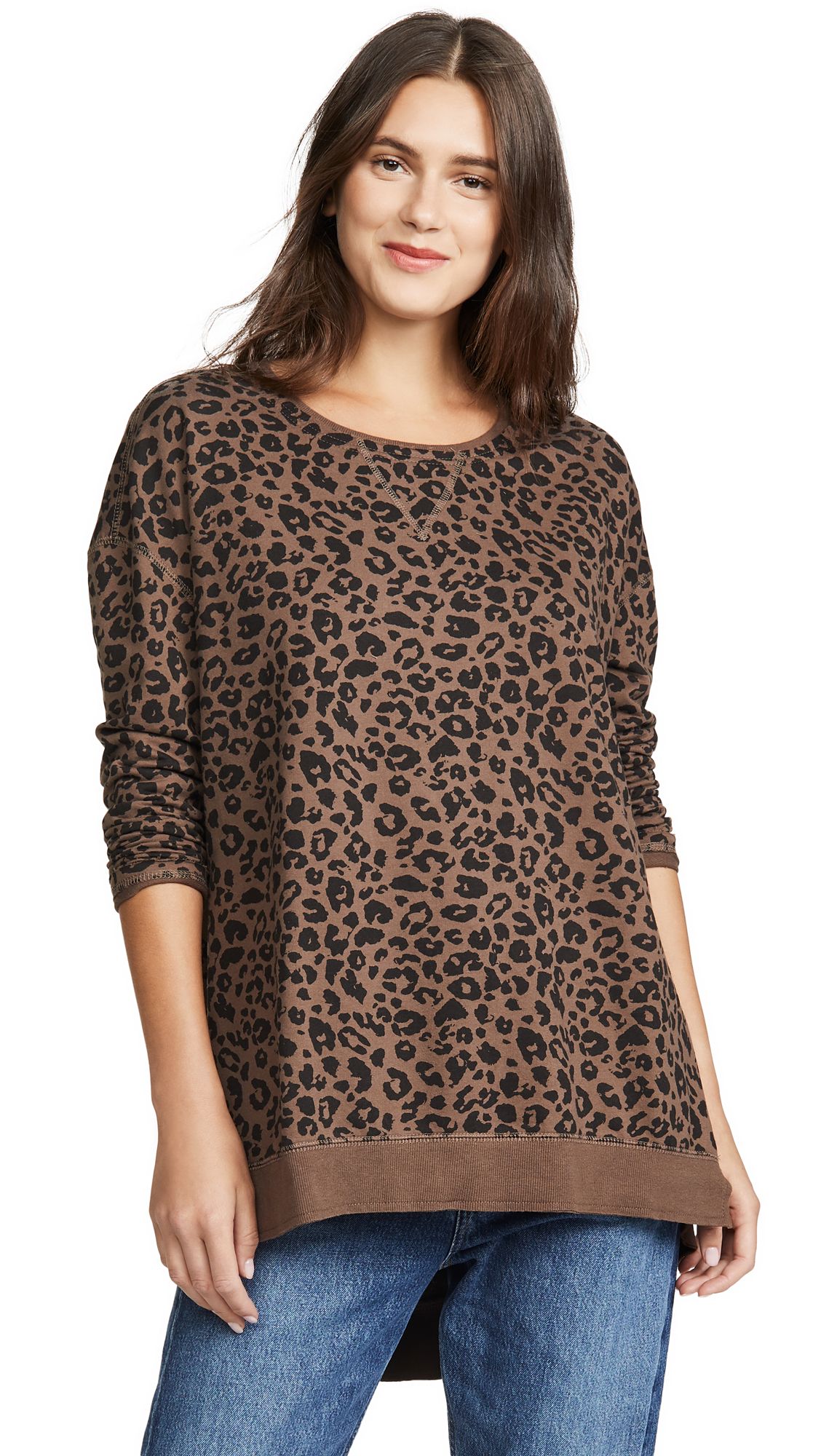 Z Supply Leopard Weekender Sweatshirt | Shopbop