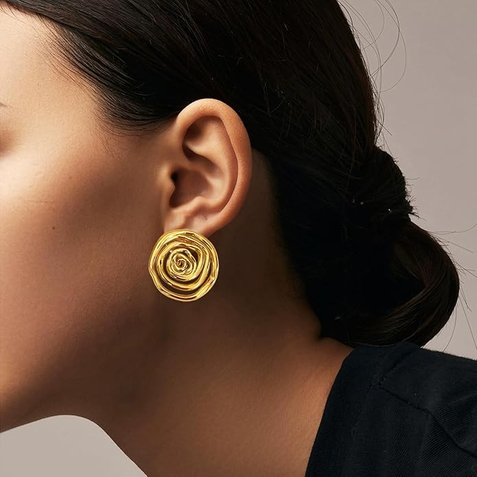 Chunky Gold Earrings for Women | Amazon (US)