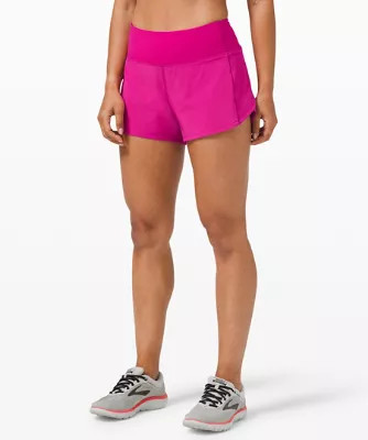 Speed Up Mid-Rise Lined Short 4" | Lululemon (UK)