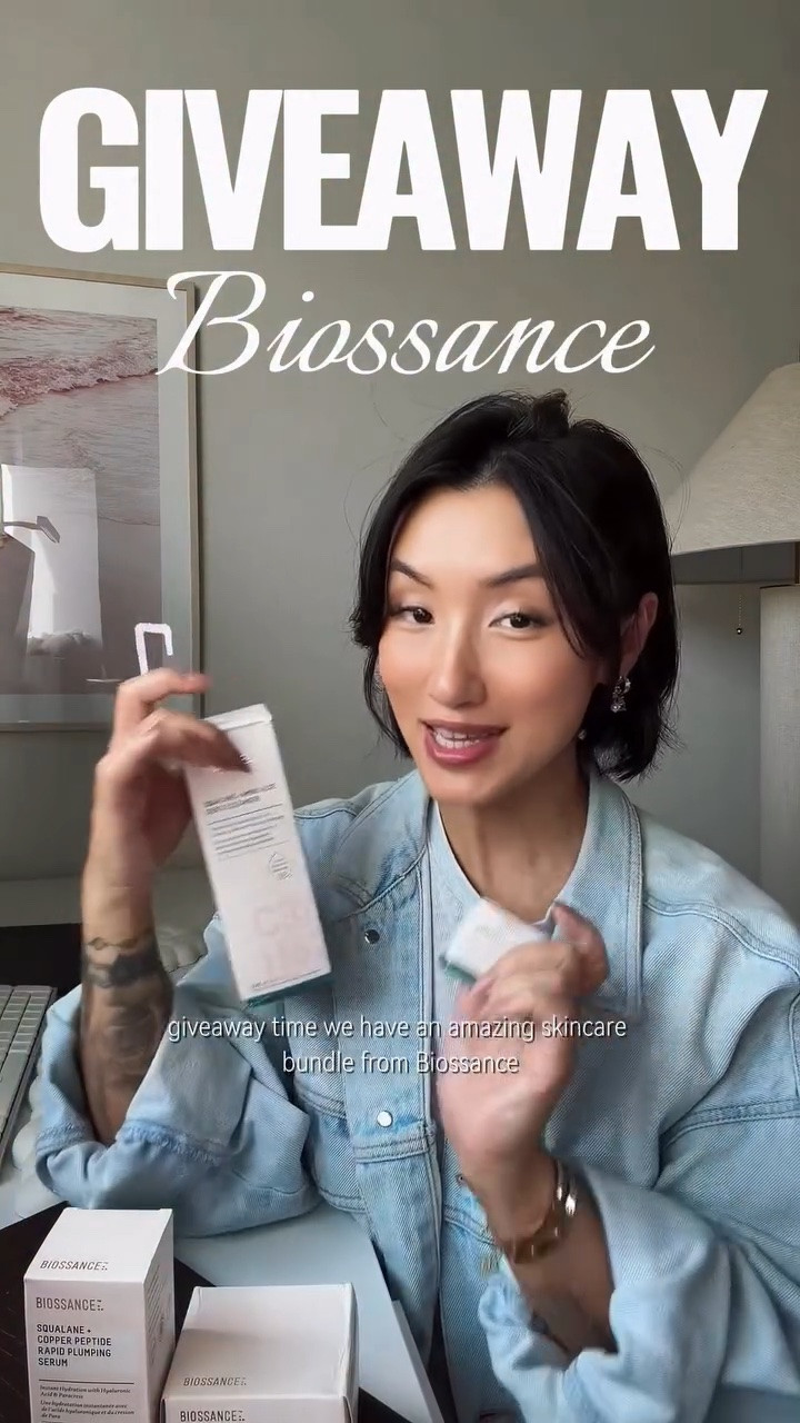 This week’s GL4MAWAY is for my skincare lovers! 🤍✨

One lucky winner will receive a **Biossance skincare bundle** featuring:

✨ Squalane + Amino Aloe Gentle Cleanser
✨ Squalane + Copper Peptide Rapid Plumping Serum
✨ Marine Algae Eye Cream
✨ Omega Repair Deep Hydration Moisturizer

Basically, a whole routine dedicated to keeping your skin hydrated, plump and happy. 🫶

To enter:
✨ Follow me
✨ Like + Repost this post
✨ Tag 2 friends you want to share this with + tell me the ONE skincare step you never skip
✨ BONUS: Share to your Stories & tag me for a bonus entry

Disclaimer: Please be kind and tag mindfully. Any spam tagging will be flagged and removed.

One winner will be randomly selected on **9/21/26** and announced on my GL4MAWAY Channel (so make sure you’re subscribed!)

Thank you for being part of this community and good luck! 🤍✨

#biossance #giveaway #GL4MAWAY #skincareover40 #selfcare