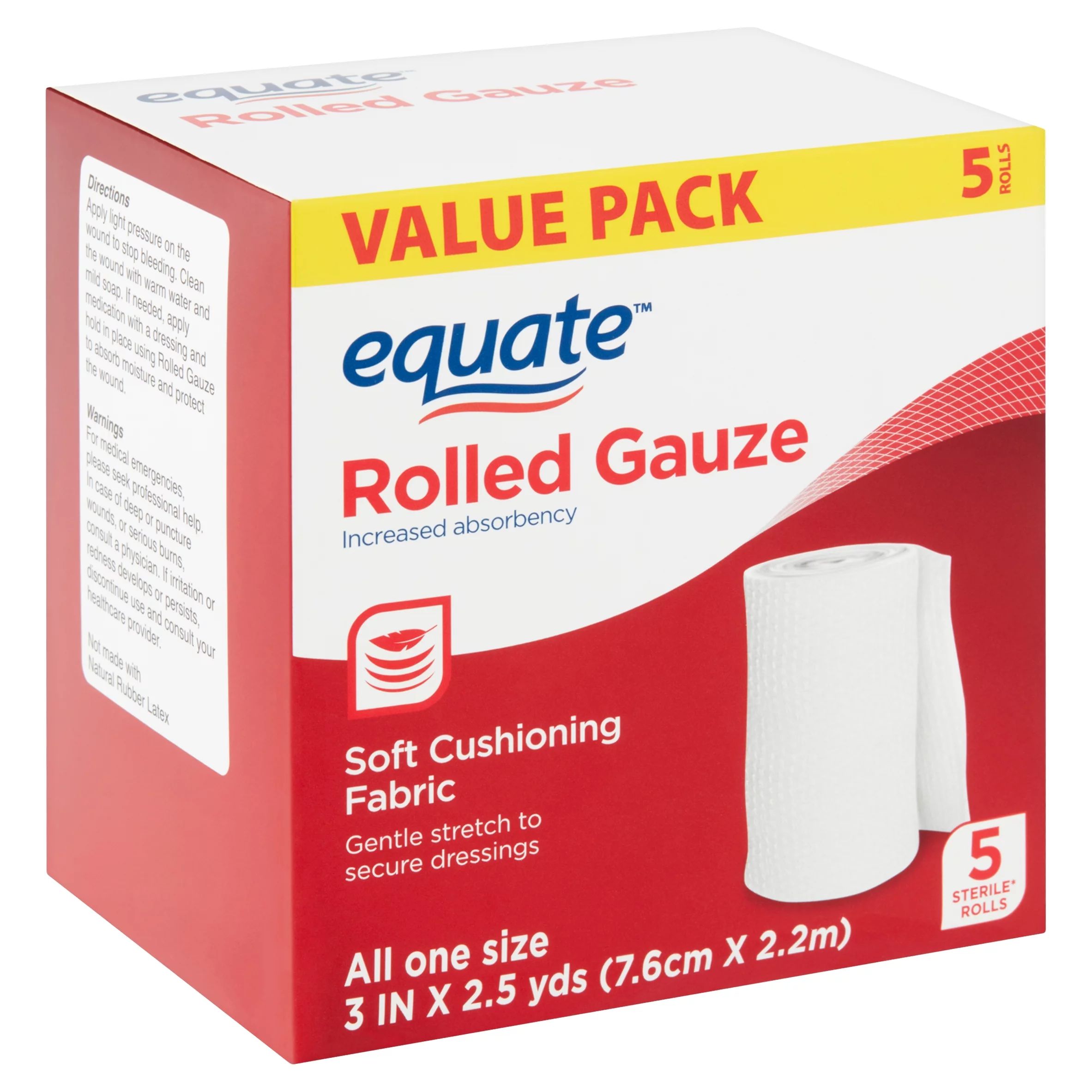 Equate Rolled Gauze, Value Pack, 5 CountAverage rating:4.5out of5stars, based on13reviews13 revie... | Walmart (US)