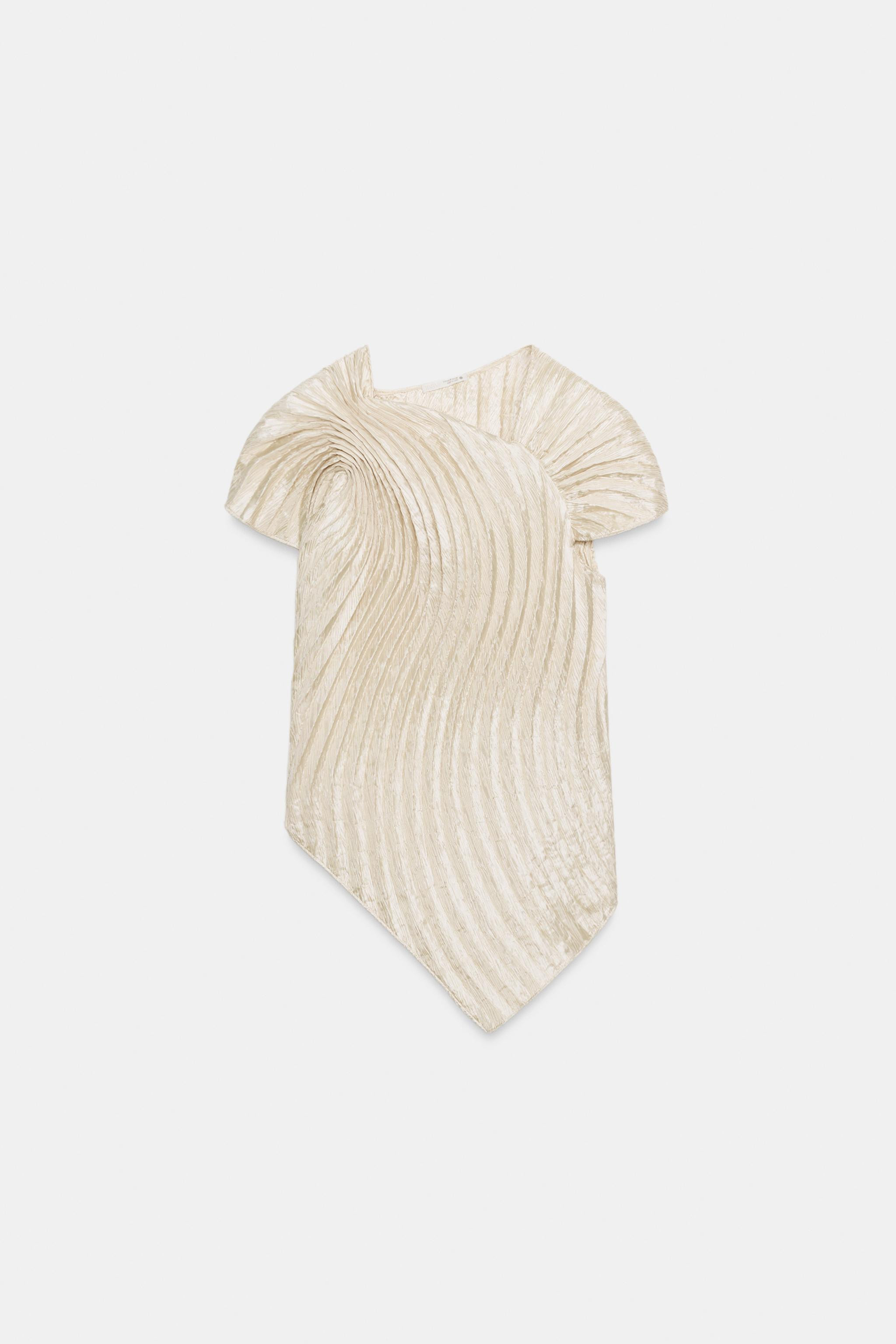 ZW COLLECTION PLEATED TOP | Zara US