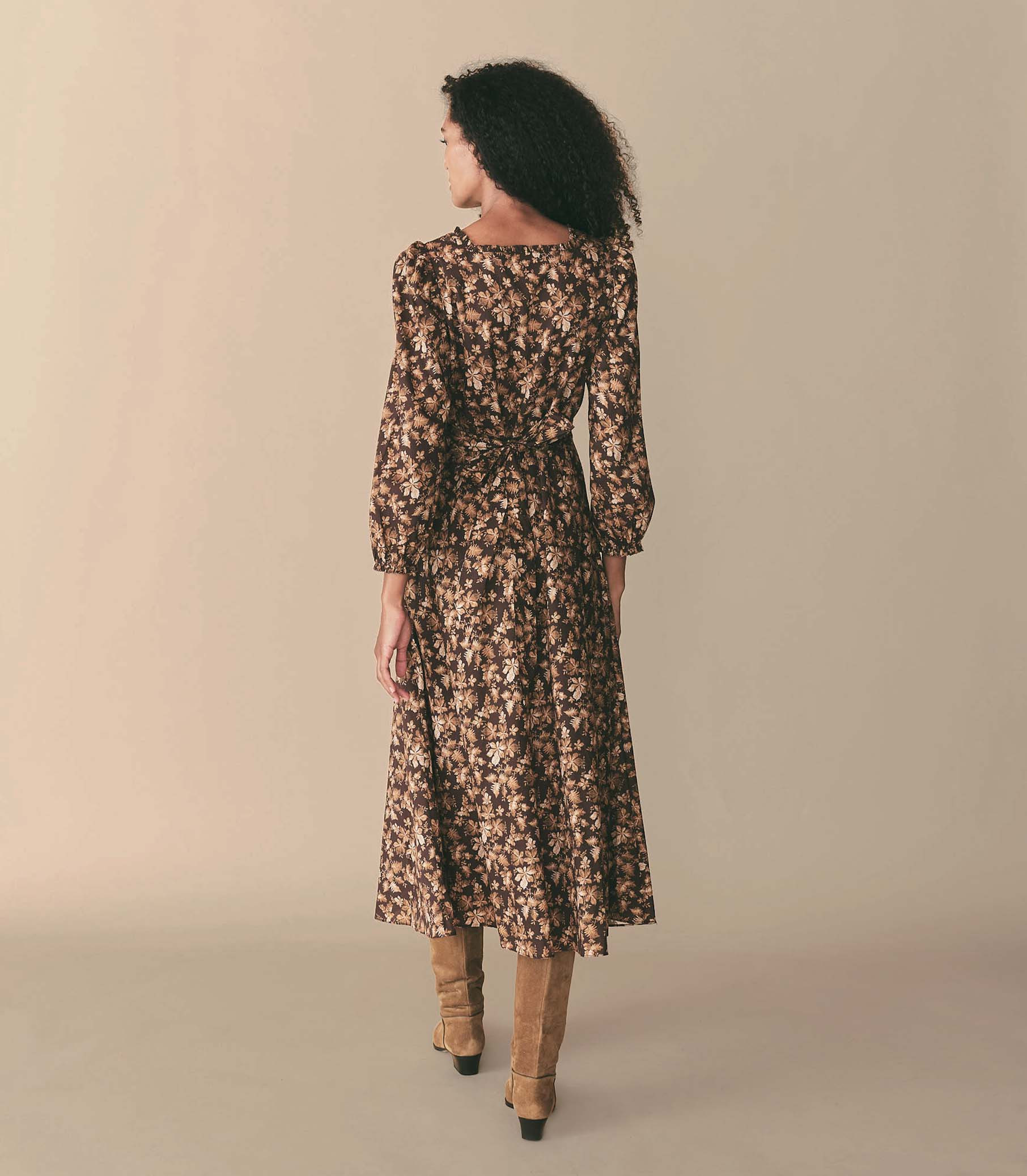 Ginetta Dress - Fern Grove Floral | DÔEN | DOEN