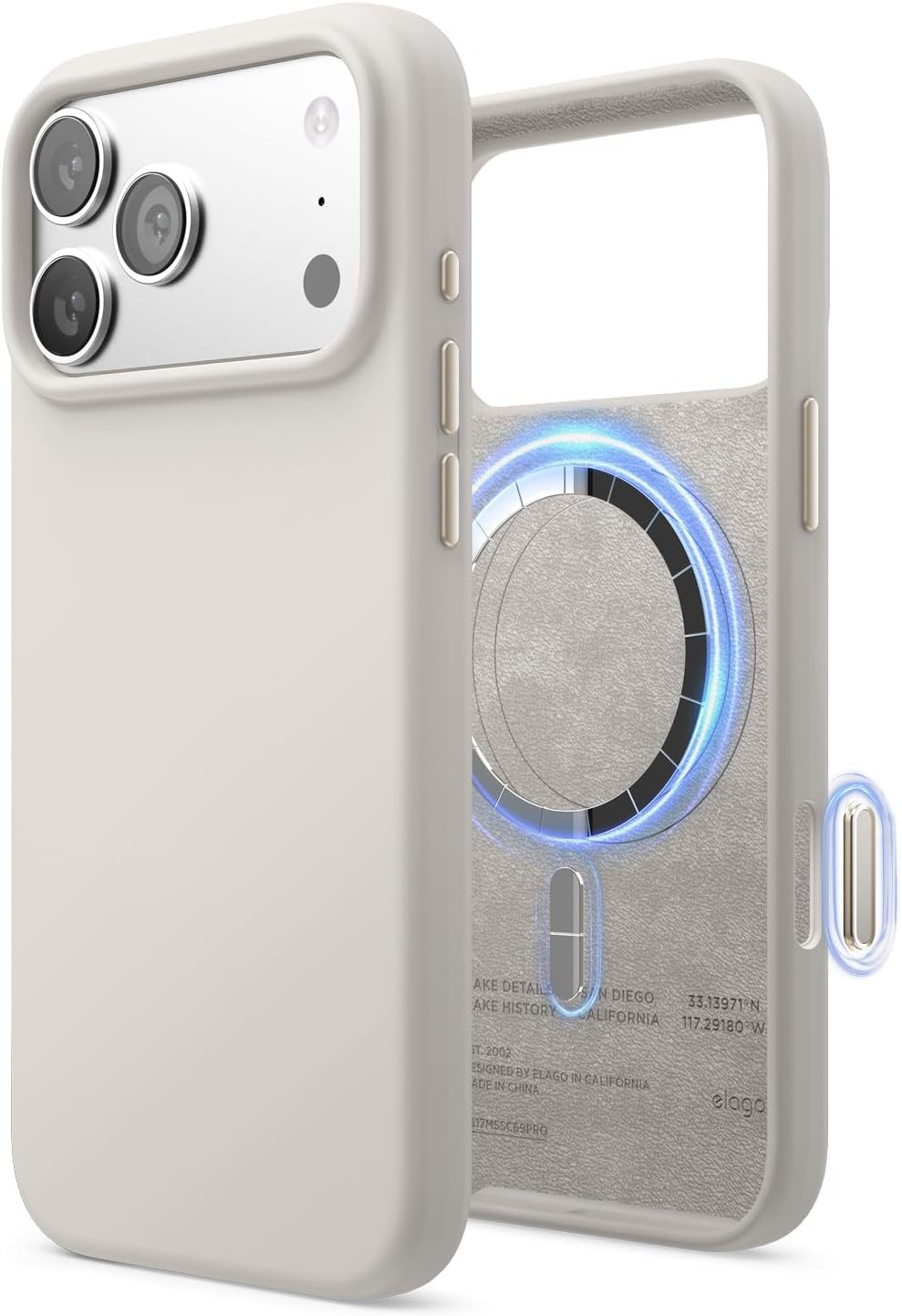 elago Magnetic Silicone Case for iPhone 18 Pro Max & iPhone 17 Pro Max | Amazon (US)