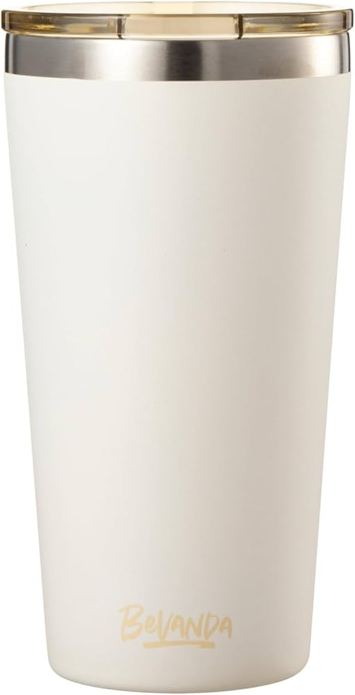 Bevanda 20 oz Stainless Steel Tumbler - Tan | Double Wall Vacuum Insulated, Non-Slip Base, Secure... | Amazon (US)