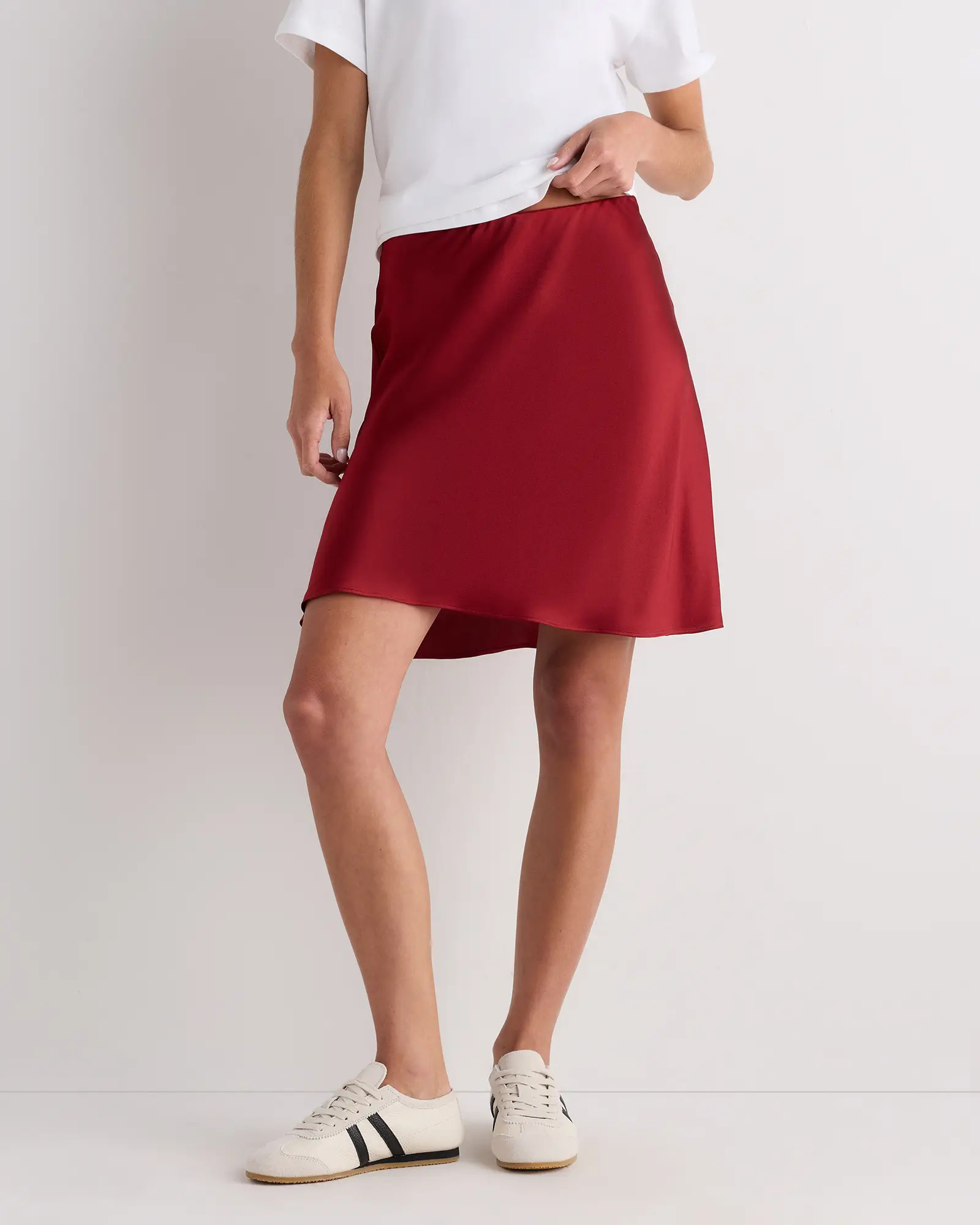 100% Washable Silk Mini Skirt | Quince