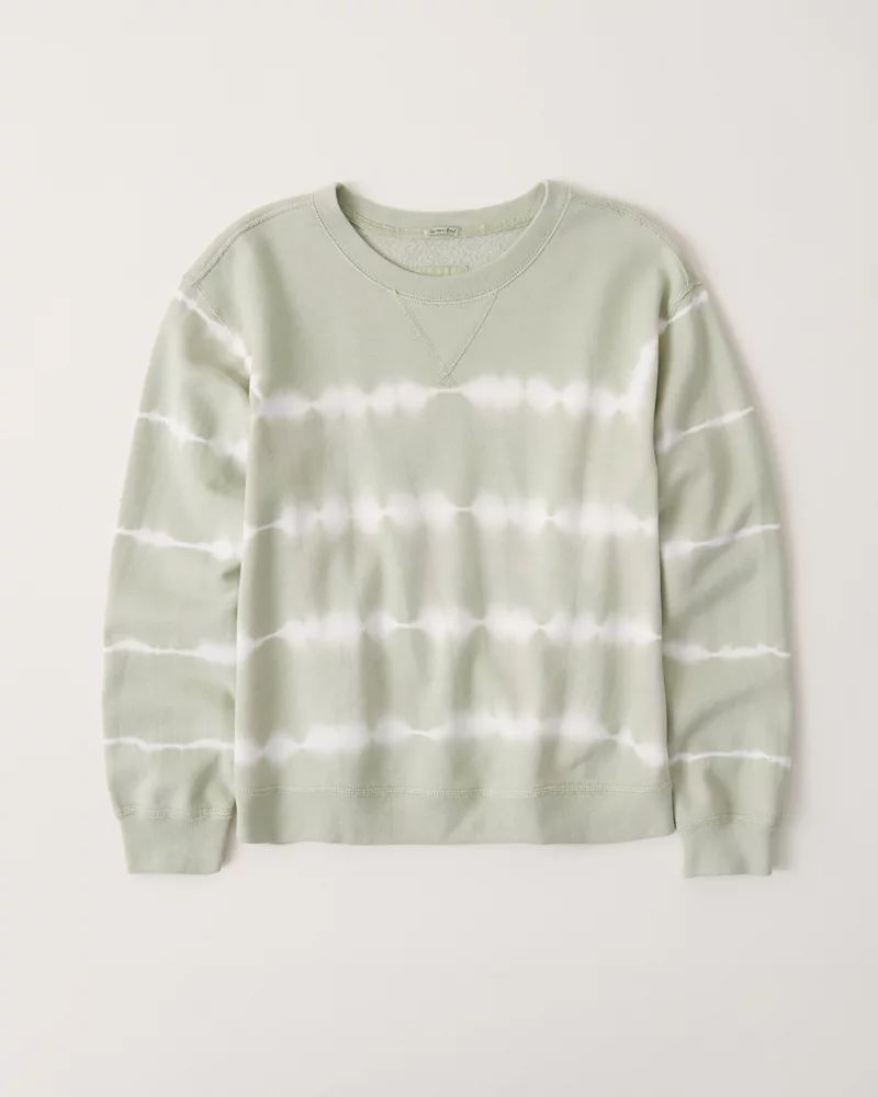 Garment-Dye Wash Crew Sweatshirt | Abercrombie & Fitch US & UK