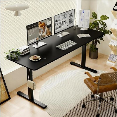 KTMBDW Height Adjustable Electric Standing Desk, Sit Stand up Desk, Gaming Desk, Memory Computer Home Office Desk for Living Room, Bedroom,Black | Target
