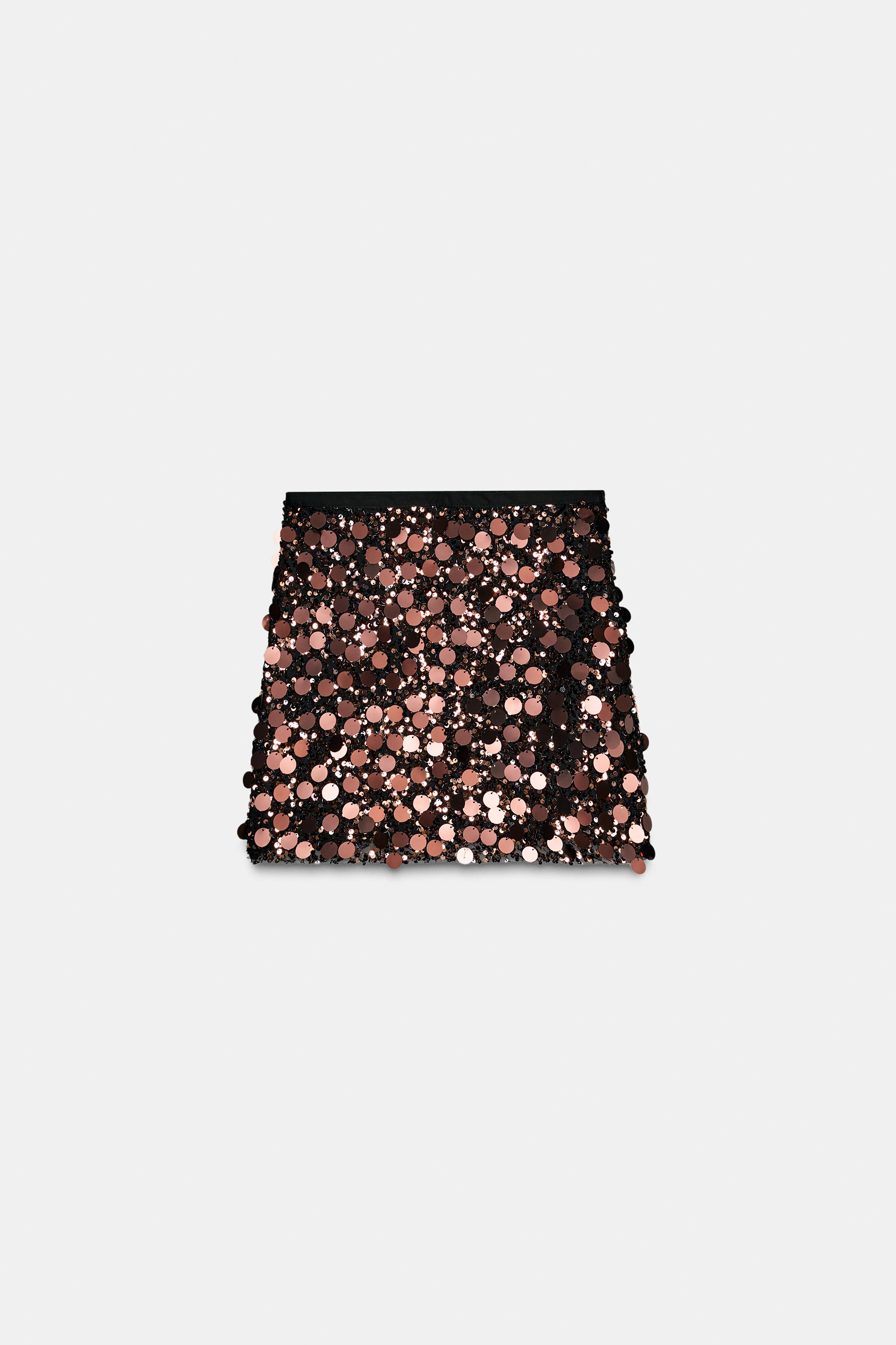 SEQUIN MINI SKIRT | Zara UK
