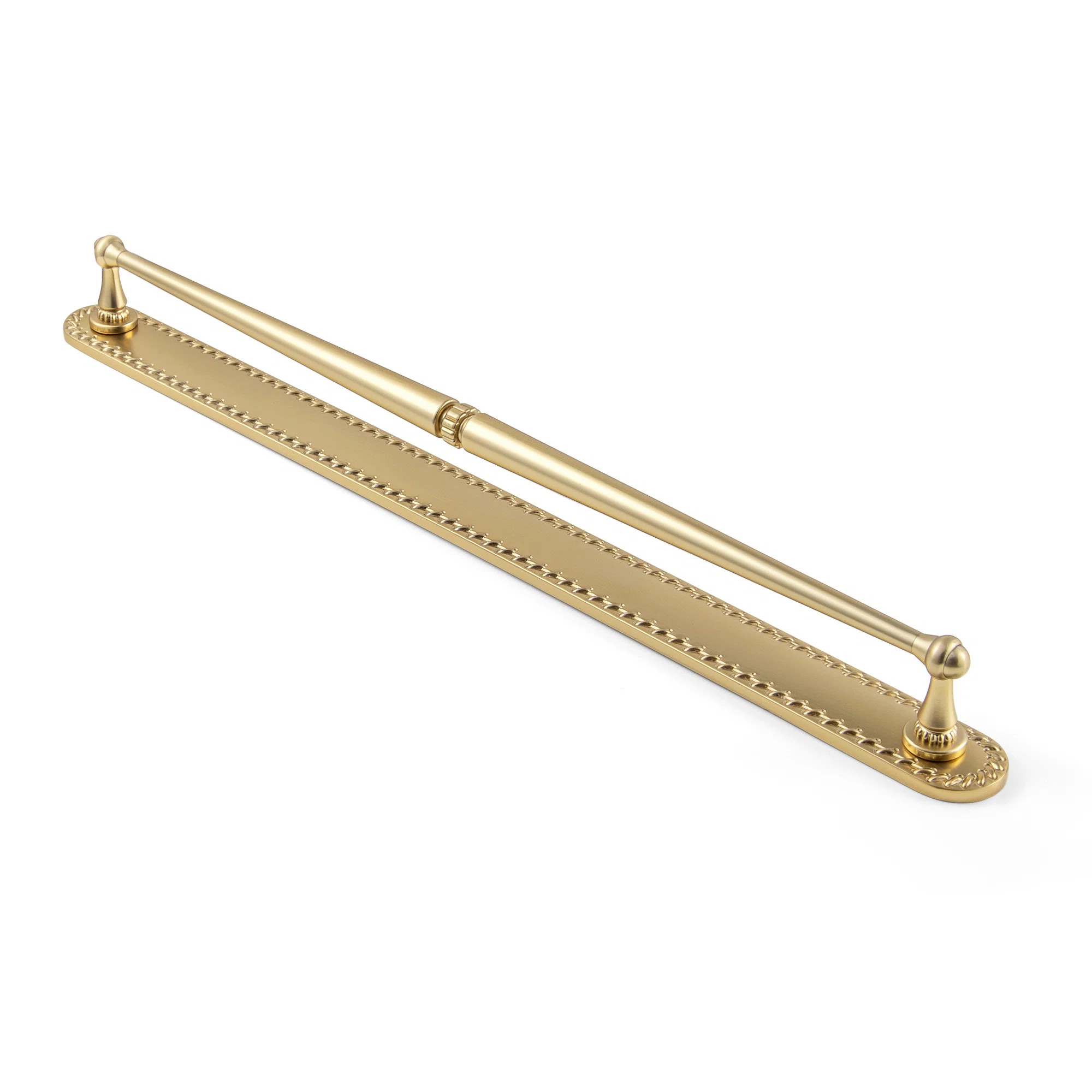 GOO-KI Vintage Ornate Backplate G016 Drawer Pull - Antique Brass, Decorative Detailed Handle For ... | Wayfair North America