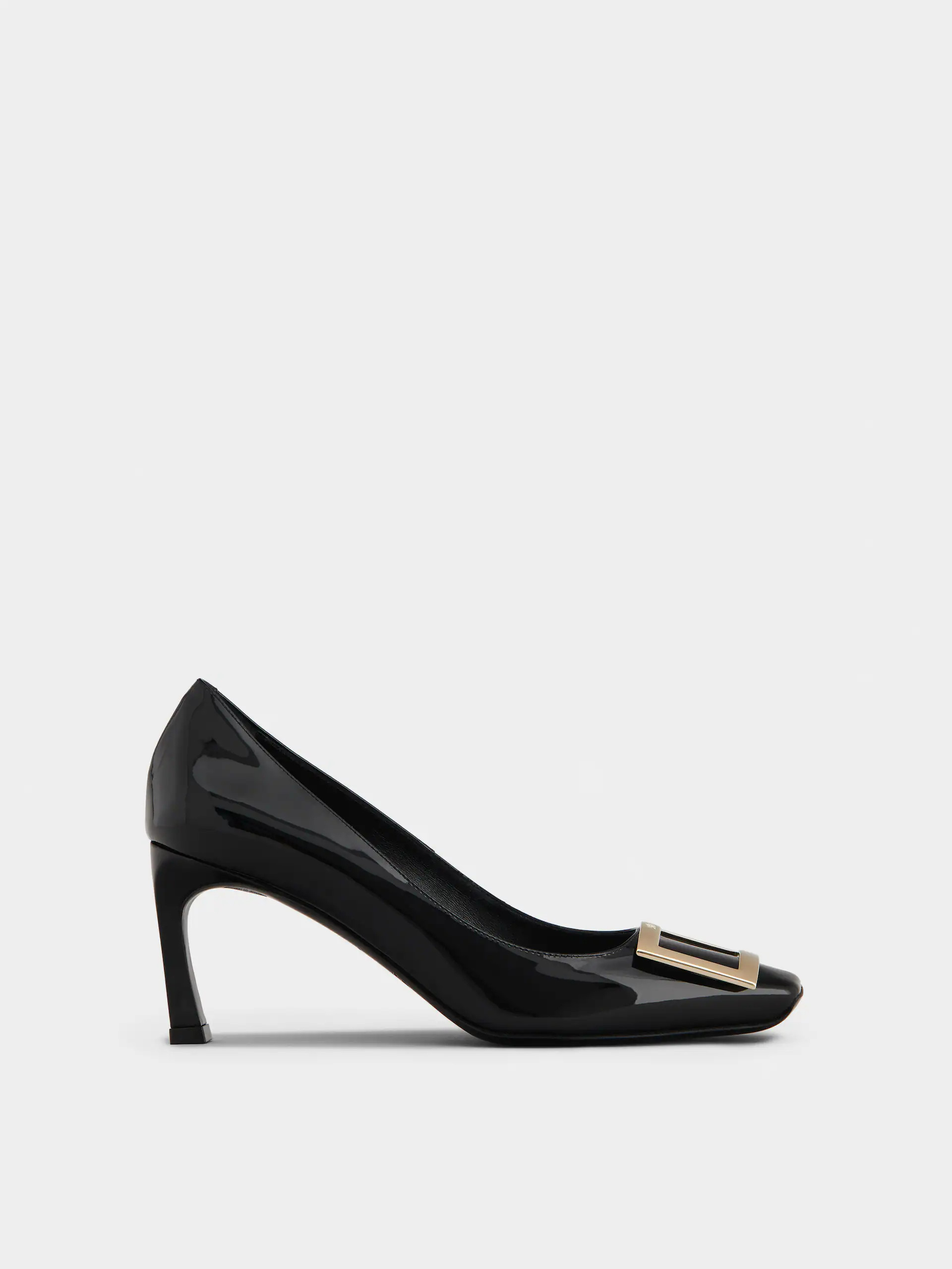 Pumps Trompette mit Metallschnalle aus Lackleder | Roger Vivier DE