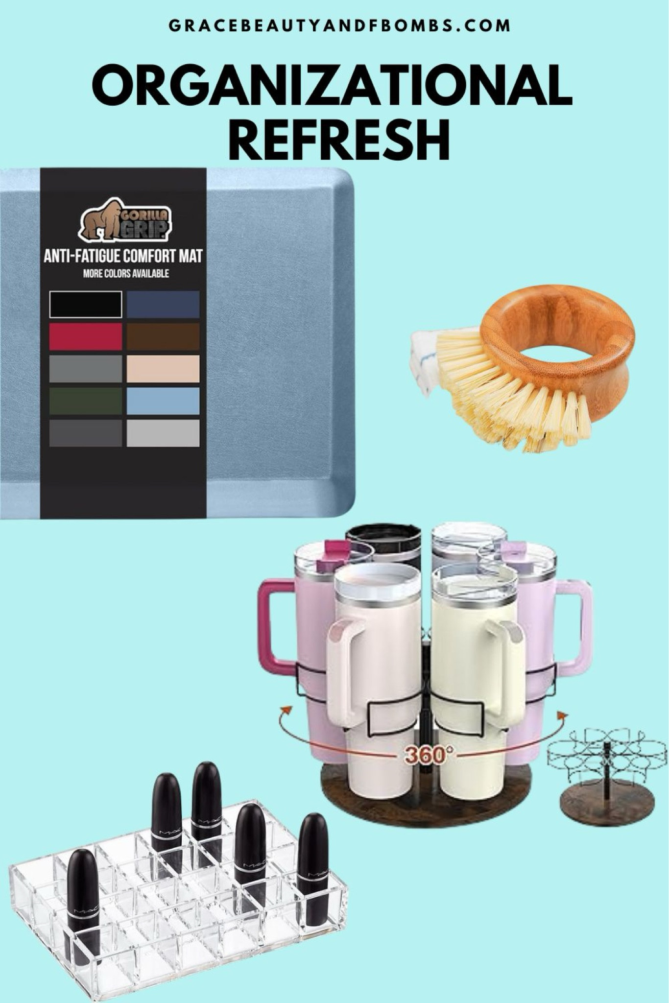 I love staring the year with a little refresh. I got new anti-fatigue mats (I always stand on them at the sink and the stove.) And the other shit just spoke to me. 
#homeorganization #homerefresh

#LTKHome