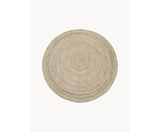 Rond juten vloerkleed Sharmila, handgemaakt | Westwing EU