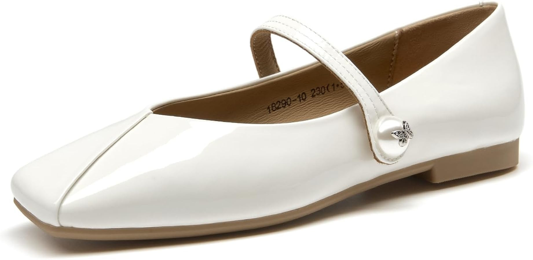 BEAU TODAY Womens Mary Janes, Genuine Leather Maryjane Flats for Women, Comfortable Ballet Flats ... | Amazon (US)