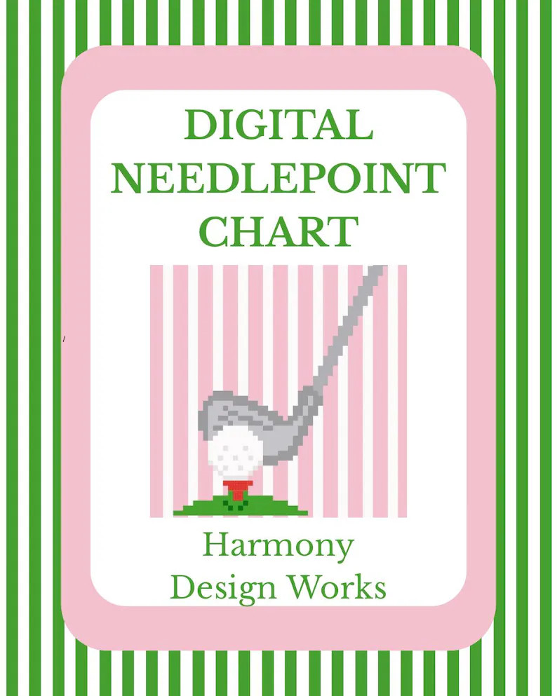 Golf Needlepoint Pattern or Cross Stitch  (Digital Download) (Custom Orders Accepted) | Etsy (Global)