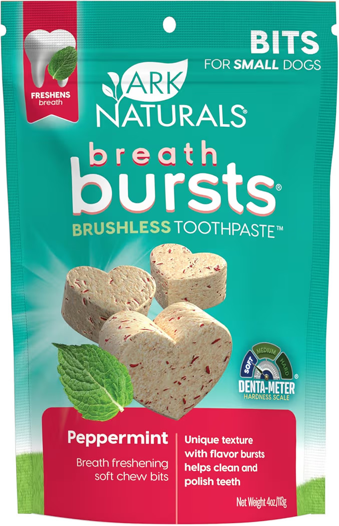 ARK Naturals Breath Bursts Brushless Toothpaste Dog Treats, Dog Dental Bits for Small Breeds, Uni... | Amazon (US)
