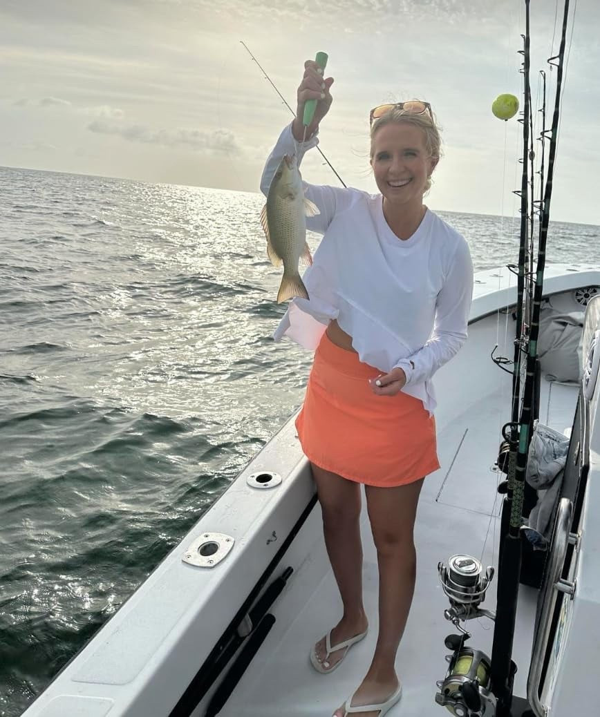 My athletic outfit worked great for a day on a boat fishing. My skirt is from a different retailer so I linked a different one. I love this flowy top. It has UPF 50.Great for working out too. Has thumb holes as well. My flip flops are very comfortable. My whole outfit available on Amazon!

#LTKOver40 #LTKmomlife #LTKootd