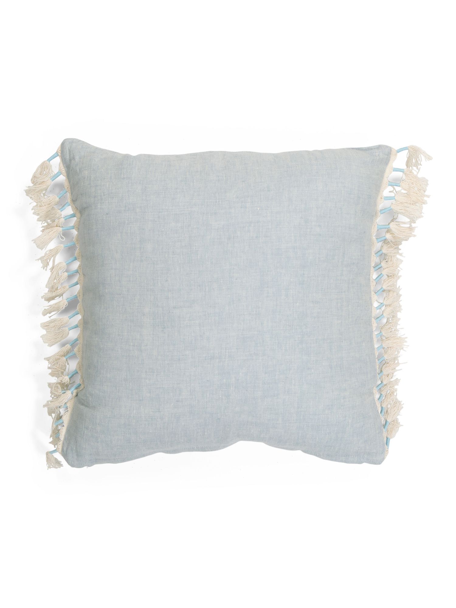 20x20 Tassel Linen Pillow | TJ Maxx
