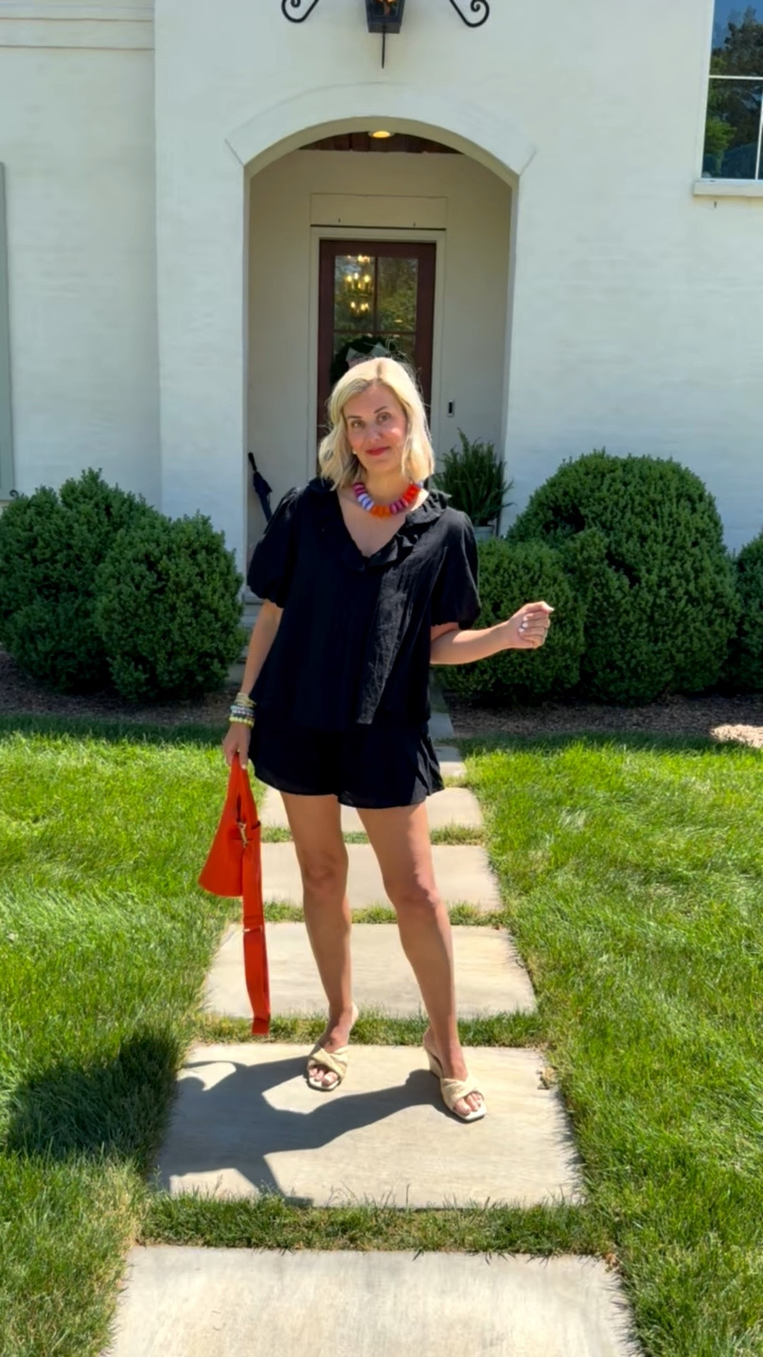 I mean the ruffles are a yes!! I have this set in white too and it’s good! I’m wearing a small & 8 heel tts. 
*Use my code mixandmatch20 at Petal Pup
*Use my code Catherine20 at A+B

#LTKdayinmylife #LTKgrwm #LTKOver40
