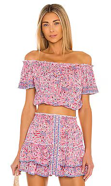 Poupette St Barth Camila Blouse in Pink Malva from Revolve.com | Revolve Clothing (Global)