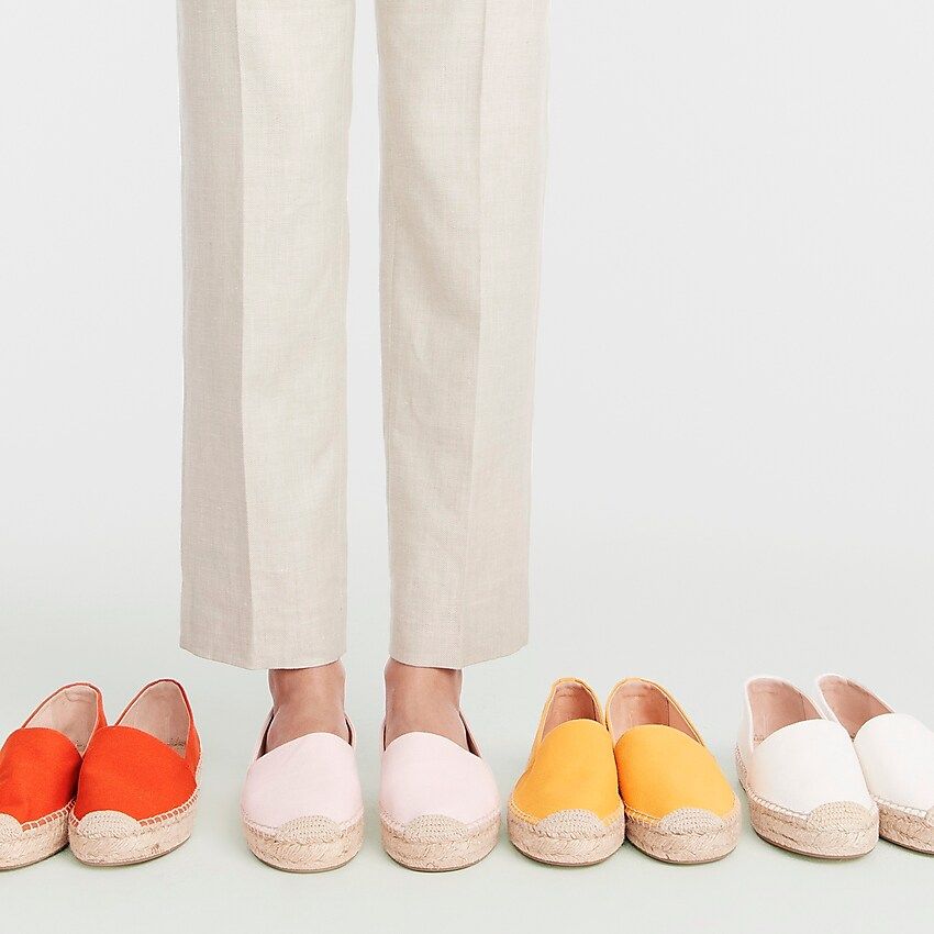 Canvas espadrille flats | J.Crew US