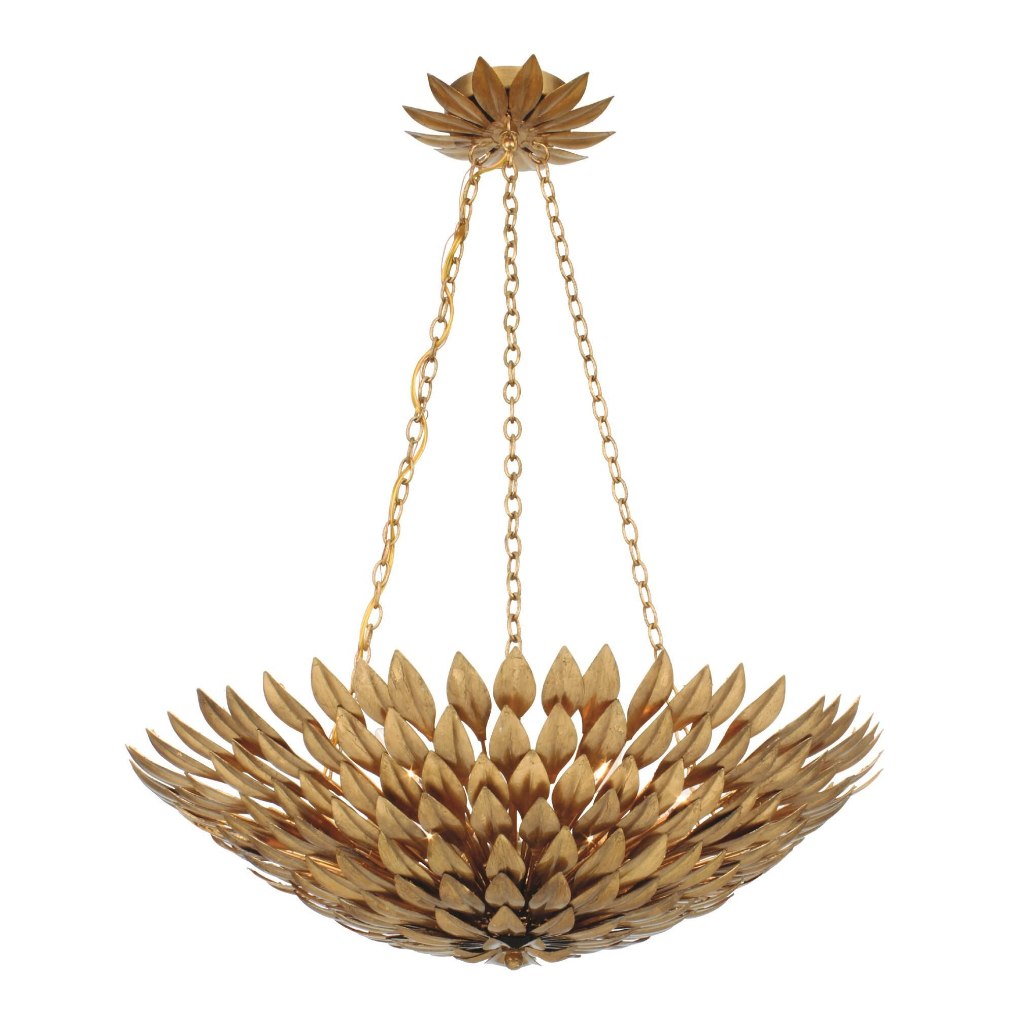 Broche 24 Inch 6 Light Chandelier by Crystorama | 1800 Lighting