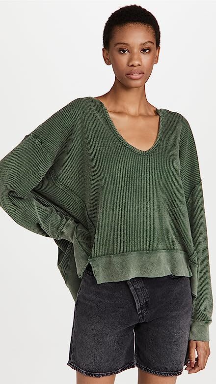 Free People Women's Buttercup Thermal Top | Amazon (US)