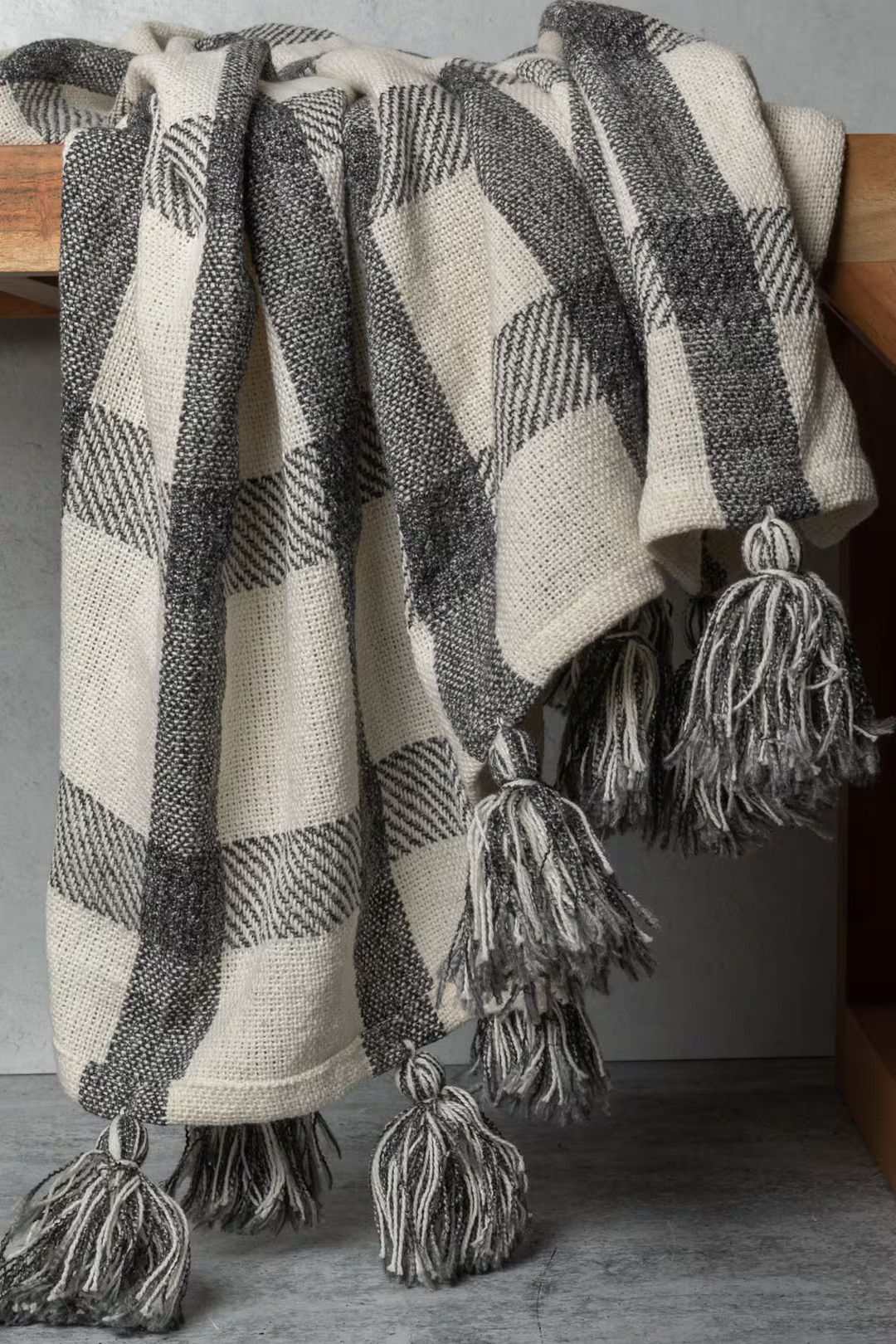 Black & White Hand Woven Throw Blanket - Etsy | Etsy (US)