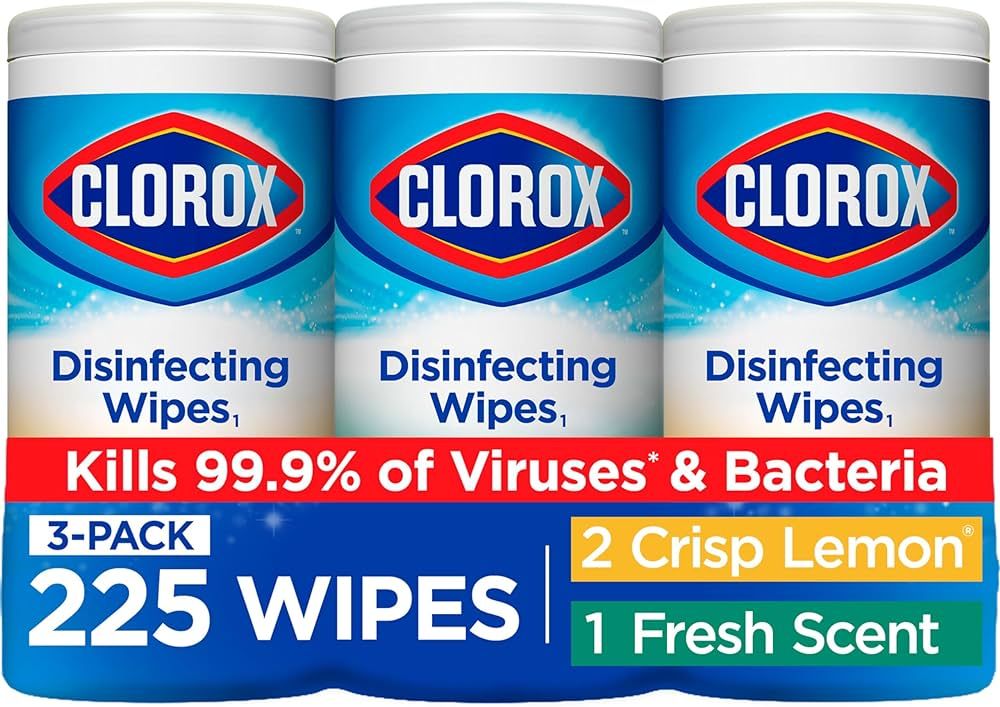 Clorox Disinfecting Wipes Value Pack, Household Essentials, 75 Count (Pack of 3)(Package May Vary... | Amazon (US)