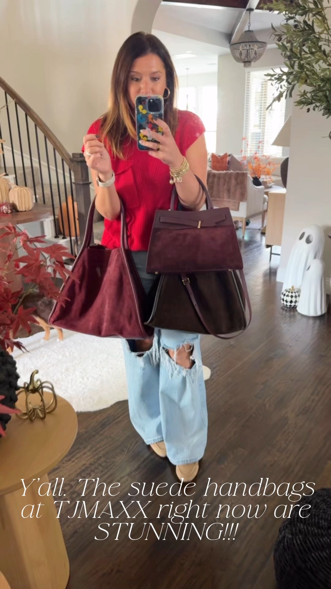 Y’all! I can’t get over the suede deliciousness that is available right now at TJMaxx!! Suede handbags are on major trend right now and I’m soooo happy about it!! I couldn’t find these exact bags to link but I found some similar ones and some not so similar ones that are still just as gorgeous!! 😍😍😍 I’m also linking the designer ones just so you can compare (or maybe you’ll like them better!)

#LTKItBag #LTKSeasonal #LTKWorkwear