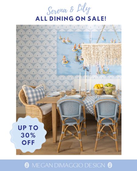 Yay!! A brand new Serena & Lily sale to share!! And it’s for anyone who’s been eyeing anything dining related!! 👏🏻👏🏻👏🏻

Including dining chairs, tables, counter stools, wallpaper, chandeliers & pendants, rugs & more!! Linked the entire sale here 🤗

#LTKhome #LTKFind #LTKsalealert