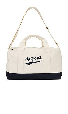 Favorite Daughter Go Sports Duffle Bag in Natural Navy Blaze from Revolve.com | Revolve Clothing (Global)