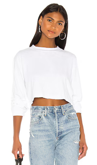 Tokyo Crop Shirt in White | Revolve Clothing (Global)