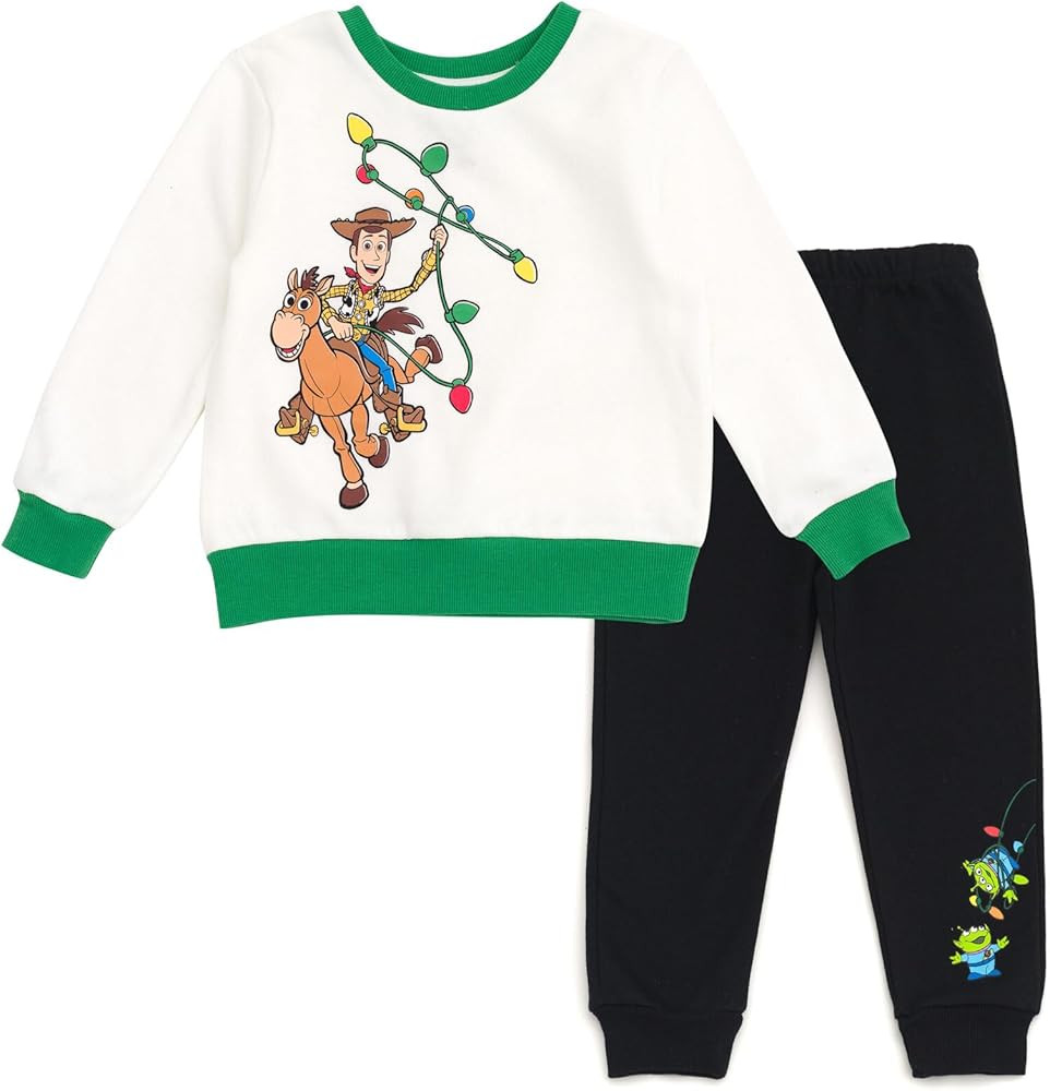 Disney Christmas Halloween Fleece Sweatshirt and Jogger Pants Outfit Set Newborn to Big Kid Sizes... | Amazon (US)