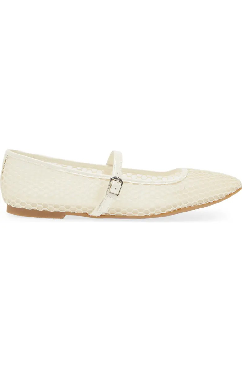 Open Edit Desi Mary Jane Mesh Flat (Women) | Nordstrom | Nordstrom