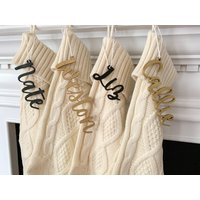 Stocking Name Tags, Wood Stocking Christmas Wooden Names For Stockings, Personalized Decor, Stocking | Etsy (US)