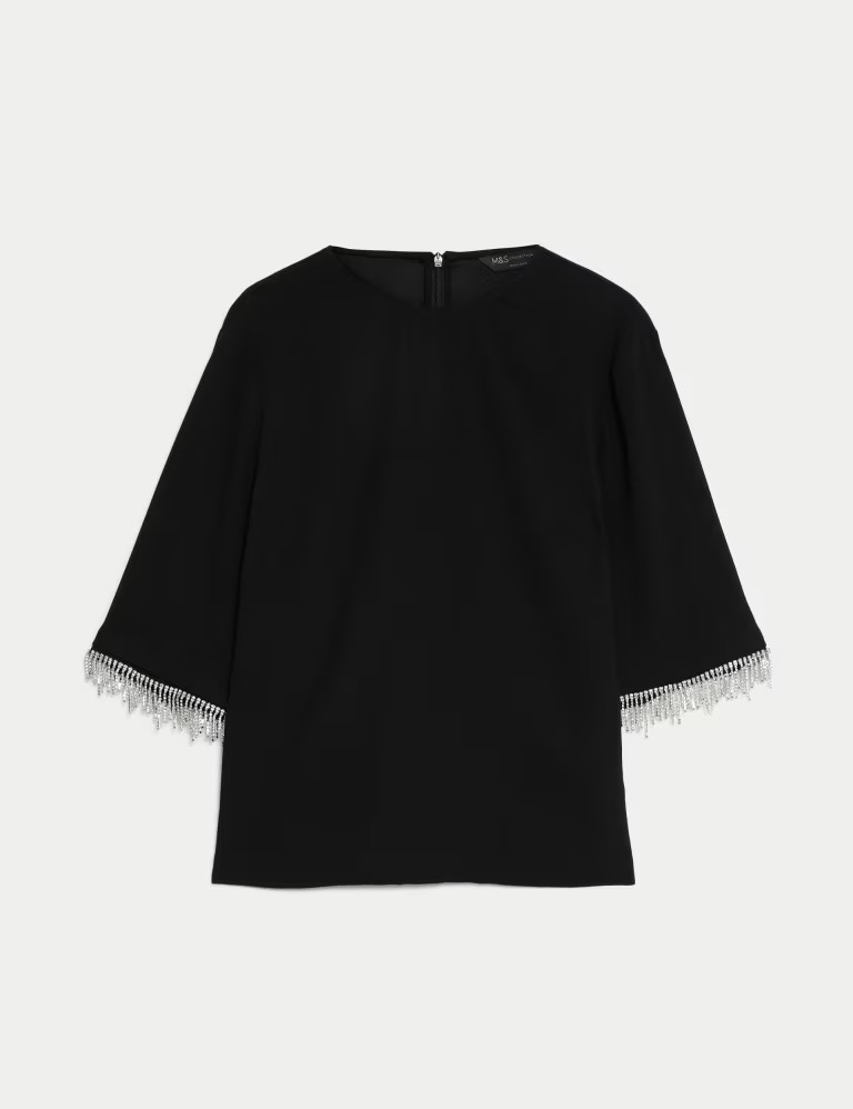 Diamante Trim Top | Marks & Spencer (UK)