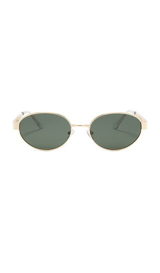 Banbe The Evangelista Sunglasses in Metallic Gold. | Revolve Clothing (Global)