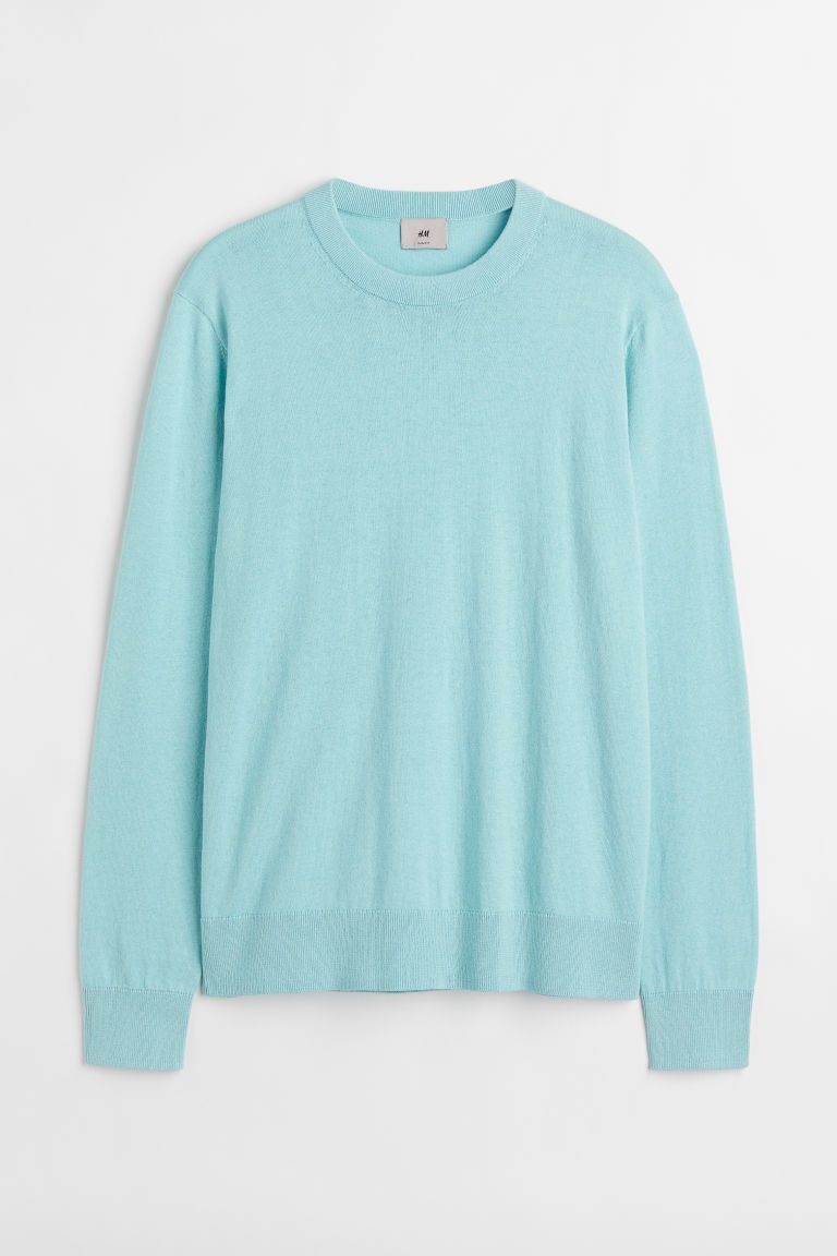 H & M - Cashmere-blend Sweater - Turquoise | H&M (US + CA)