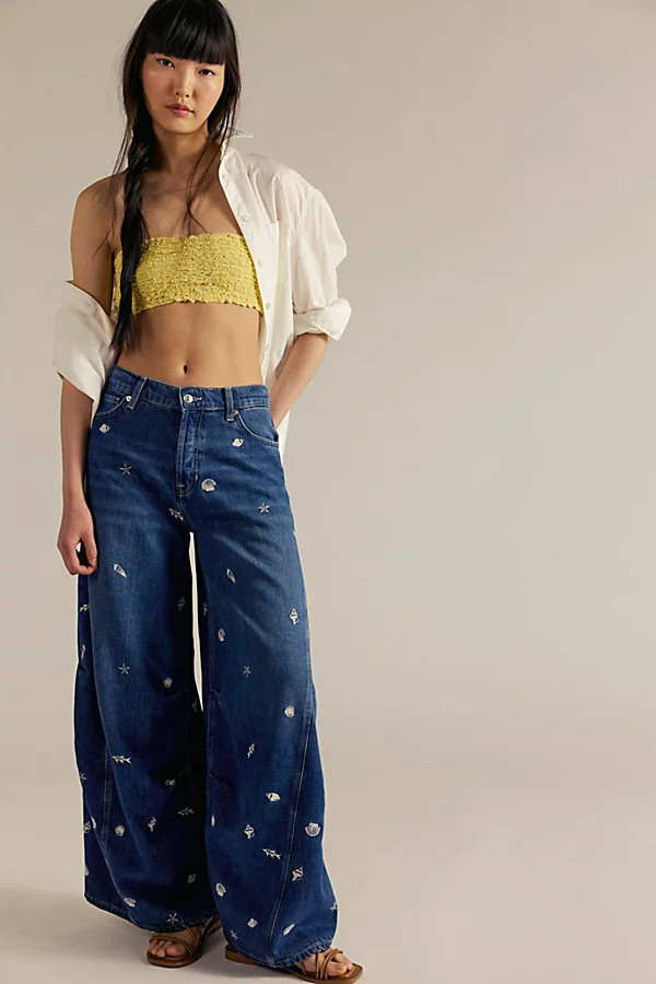 We The Free Westward Embroidered Jeans | Free People (Global - UK&FR Excluded)